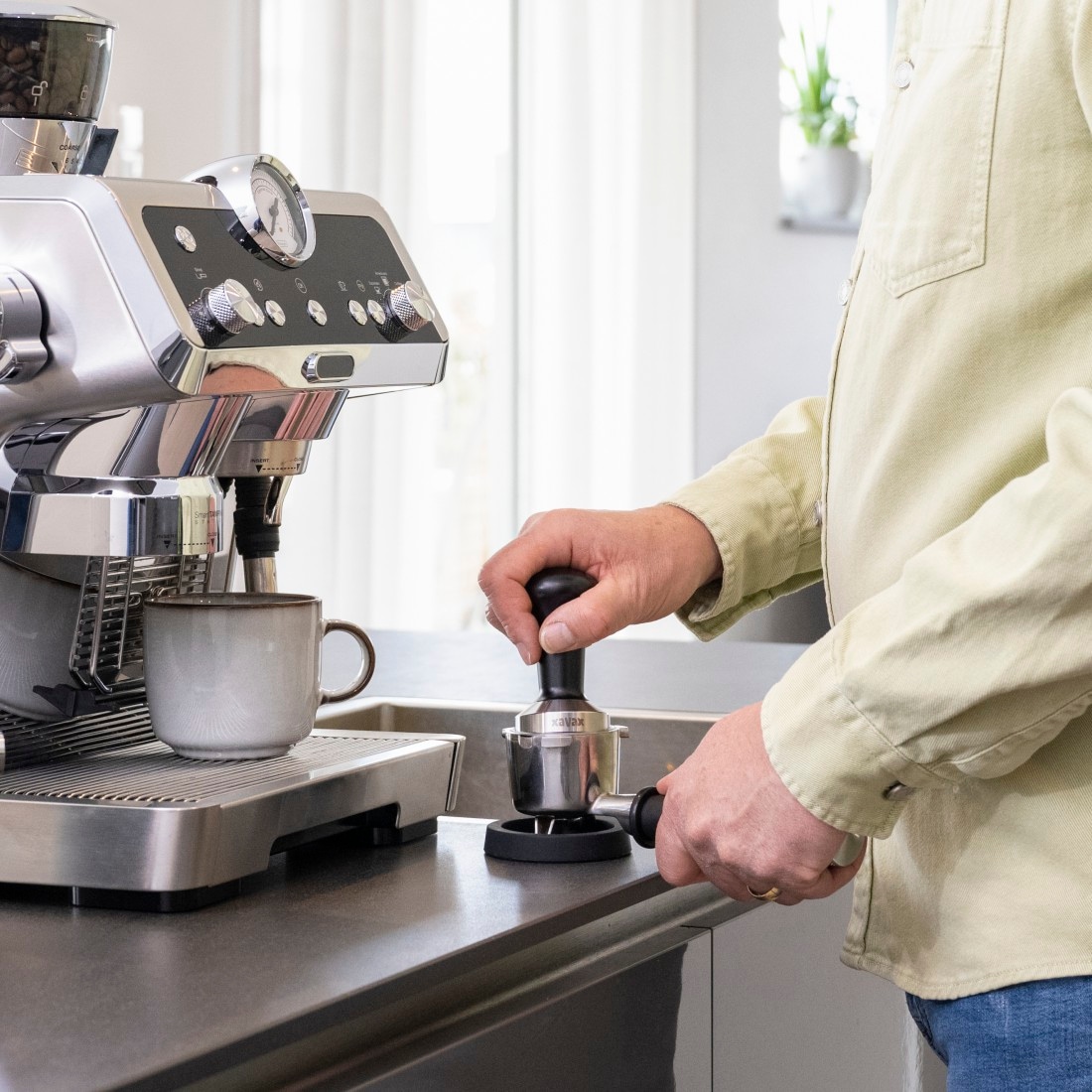 Xavax Tamper »Tamping-Set mit Tamper 51 mm« Tamper mit Tampermatte