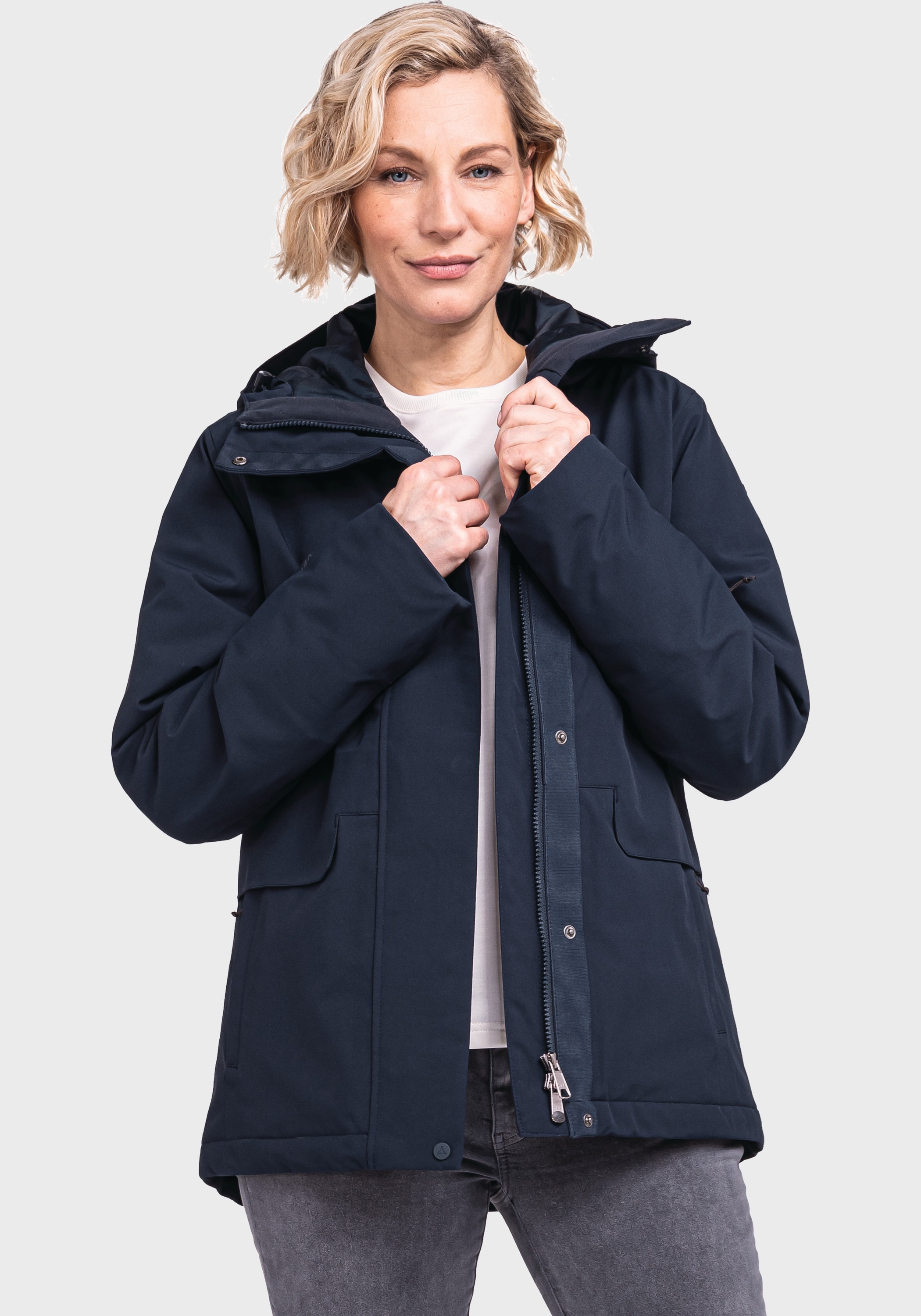 BAUR Jacket Schöffel | mit Outdoorjacke kaufen L«, »Ins Antwerpen Kapuze für