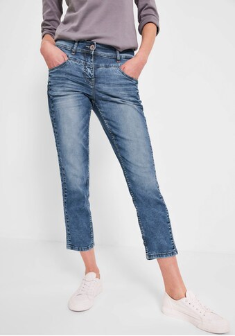 Cecil 7/8-Jeans, in mittelblauer Waschung kaufen