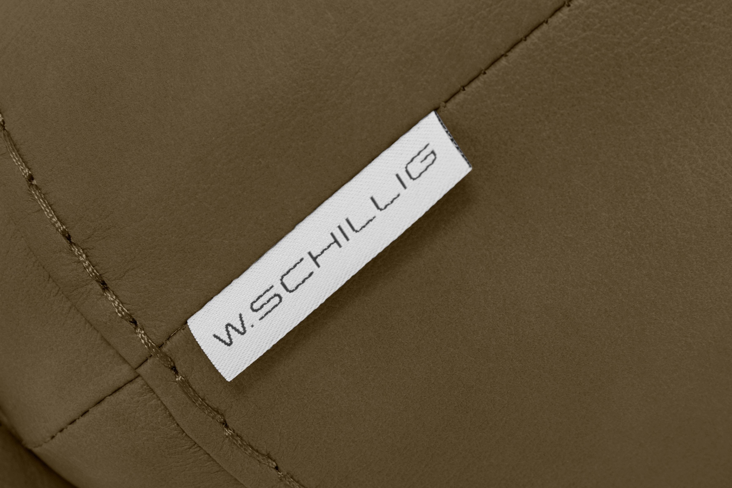 W.SCHILLIG Hocker »montanaa« mit Metallfüßen in Schwarz pulverbeschichtet, Breite 71 cm