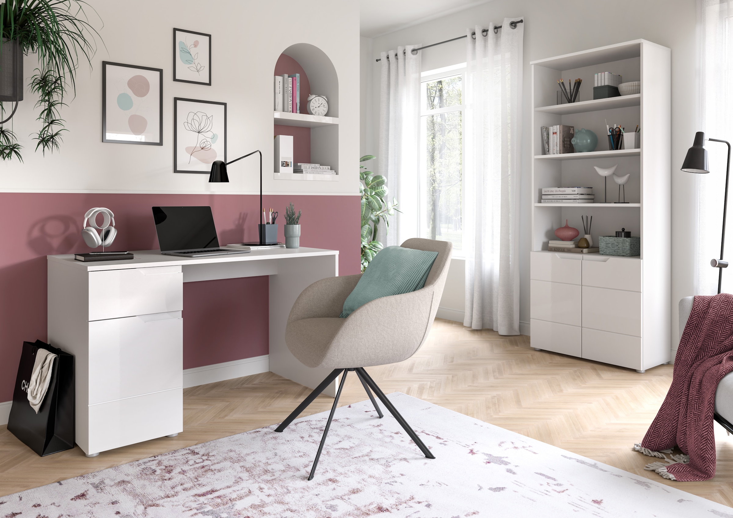 INOSIGN Aktenschrank »CAPRI, 2 Türen inkl. eingefasster Griffmulde, 5 Einlegeböden«, Mehrzweckschrank, Aktenregal, Regal, Stauraumregal, Universalschrank