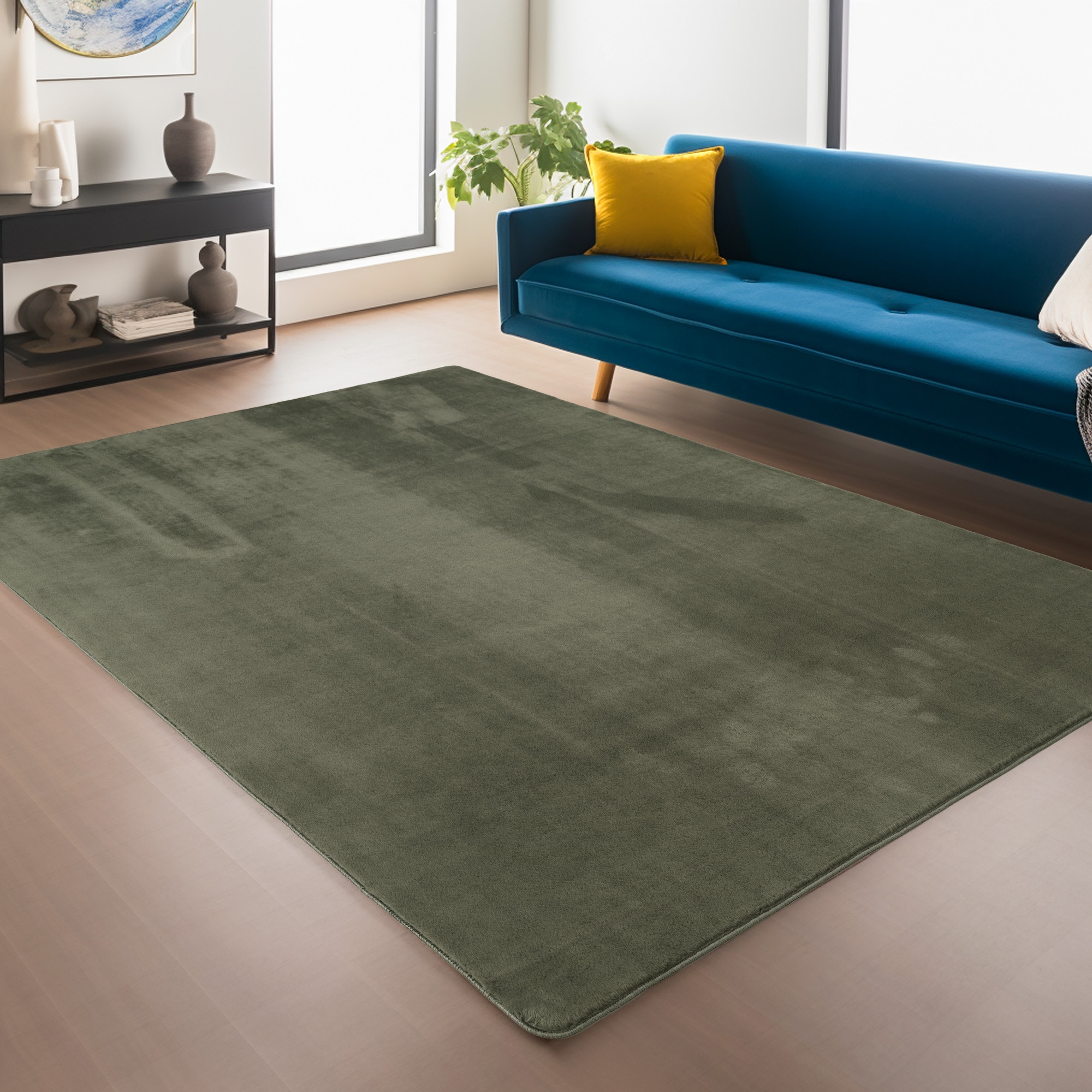 Ayyildiz Teppiche Teppich "JOY 1400, auch als Läufer und in Rund erhältlich" rechteckig 11 mm Höhe besonders weich, uni Kurzflor, Wohnzimmer, Kinderzimmer