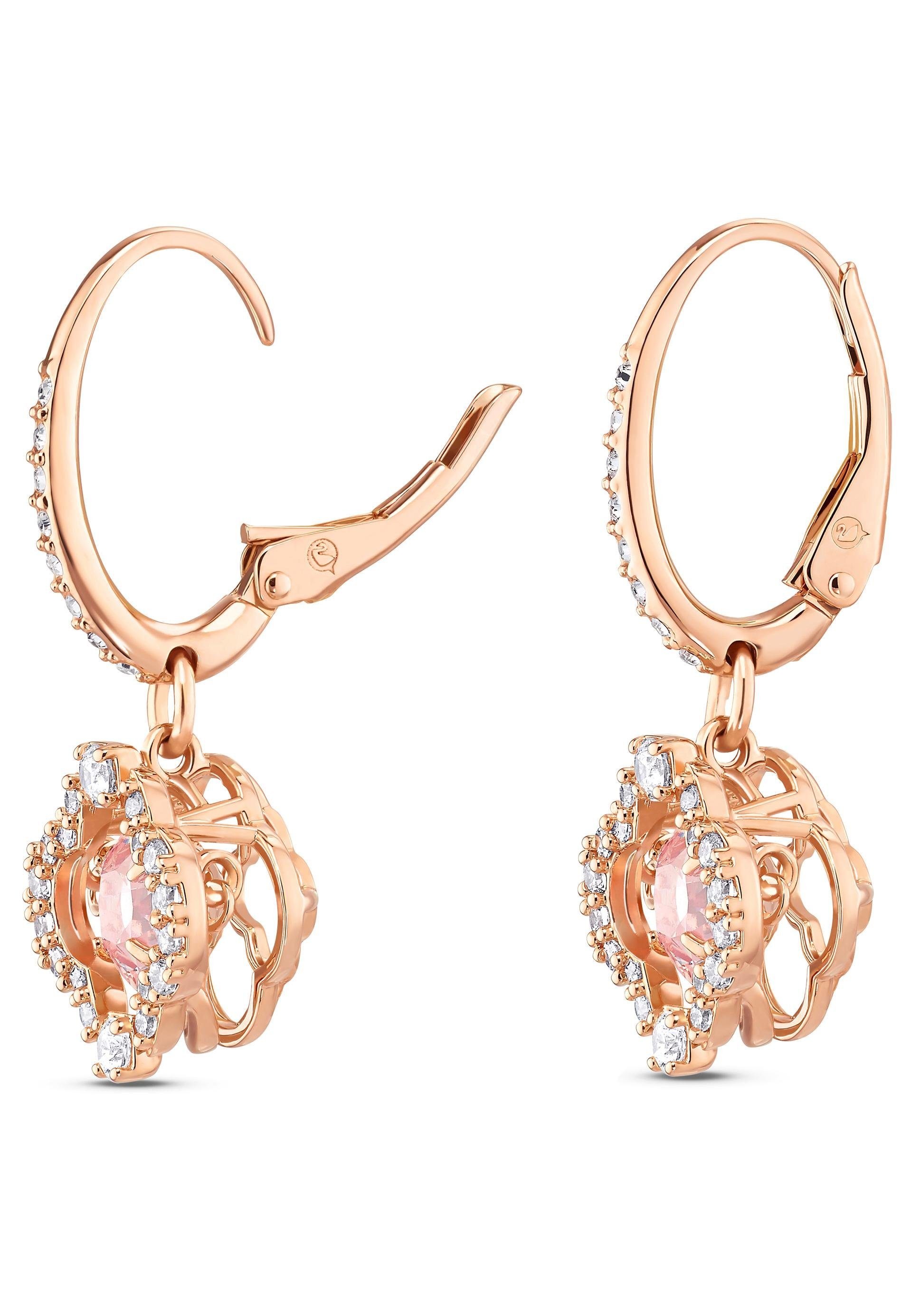 Swarovski Paar Ohrhänger »Una Sparkling Dc Glücksklee, 5516477«, mit Swarovski® Kristall