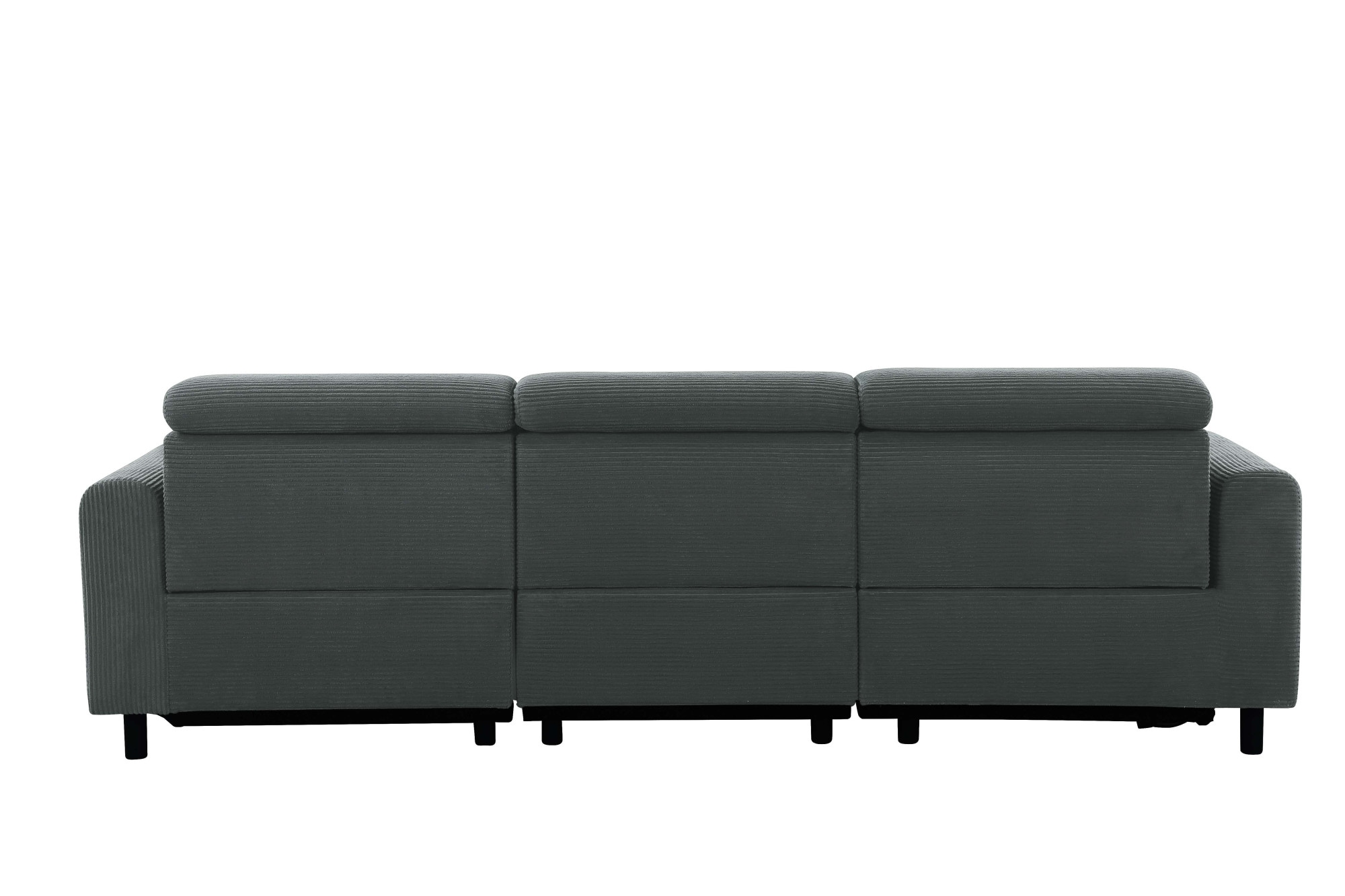 Home affaire Ecksofa »SKAANE Struktur, L-Form, 274 cm, manuelle u. elektrische Funktion,«, Kopfteilverstellung, Relax-und Liegefunktion, Federkernpolsterung