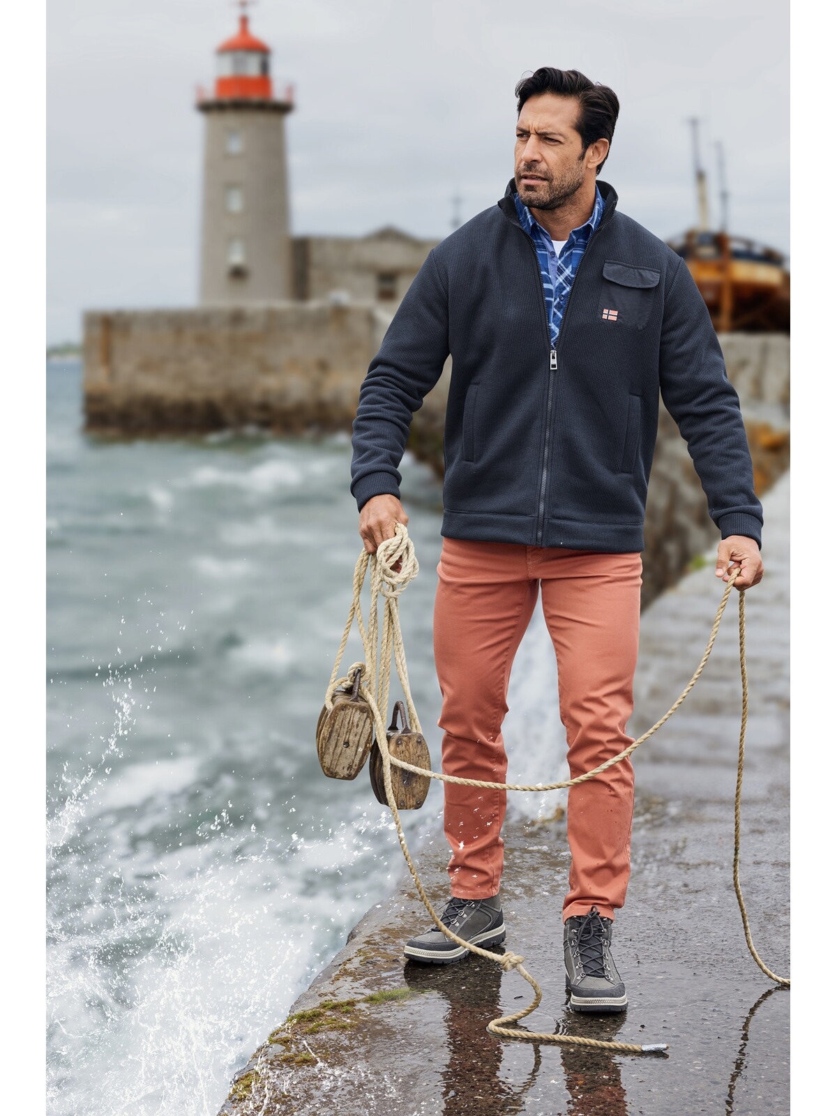 Jan Vanderstorm Sweatjacke »Sweatjacke HALSTROM«