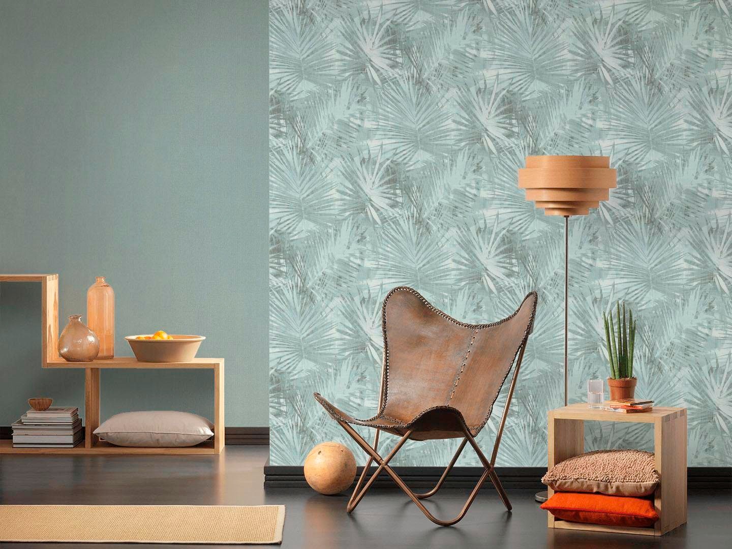living walls Vliestapete »Hygge«, uni-einfarbig-unifarben, Landhaus Tapete einfarbig Tapeten Wohnzimmer Schlafzimmer Küche Flur