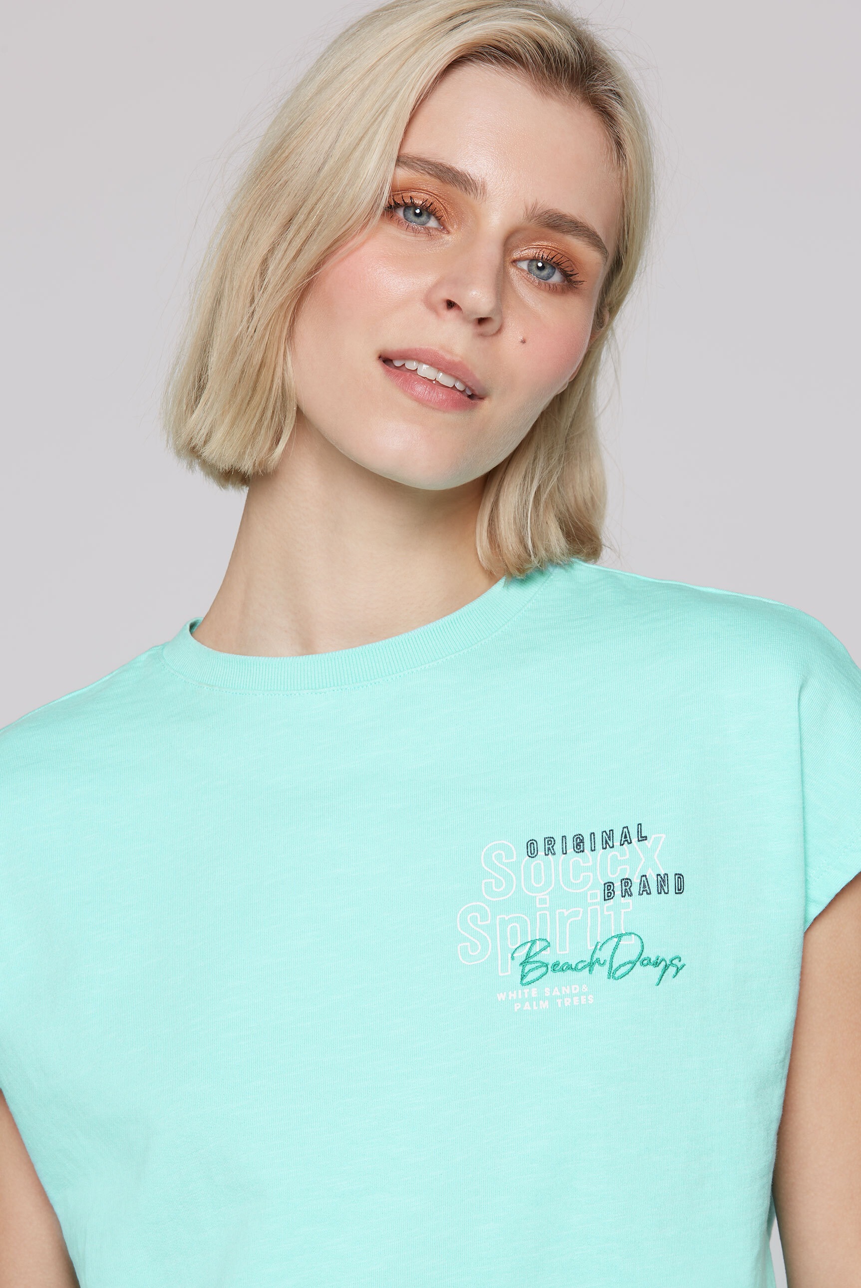 SOCCX Sweater, mit überschnittenen Schultern
