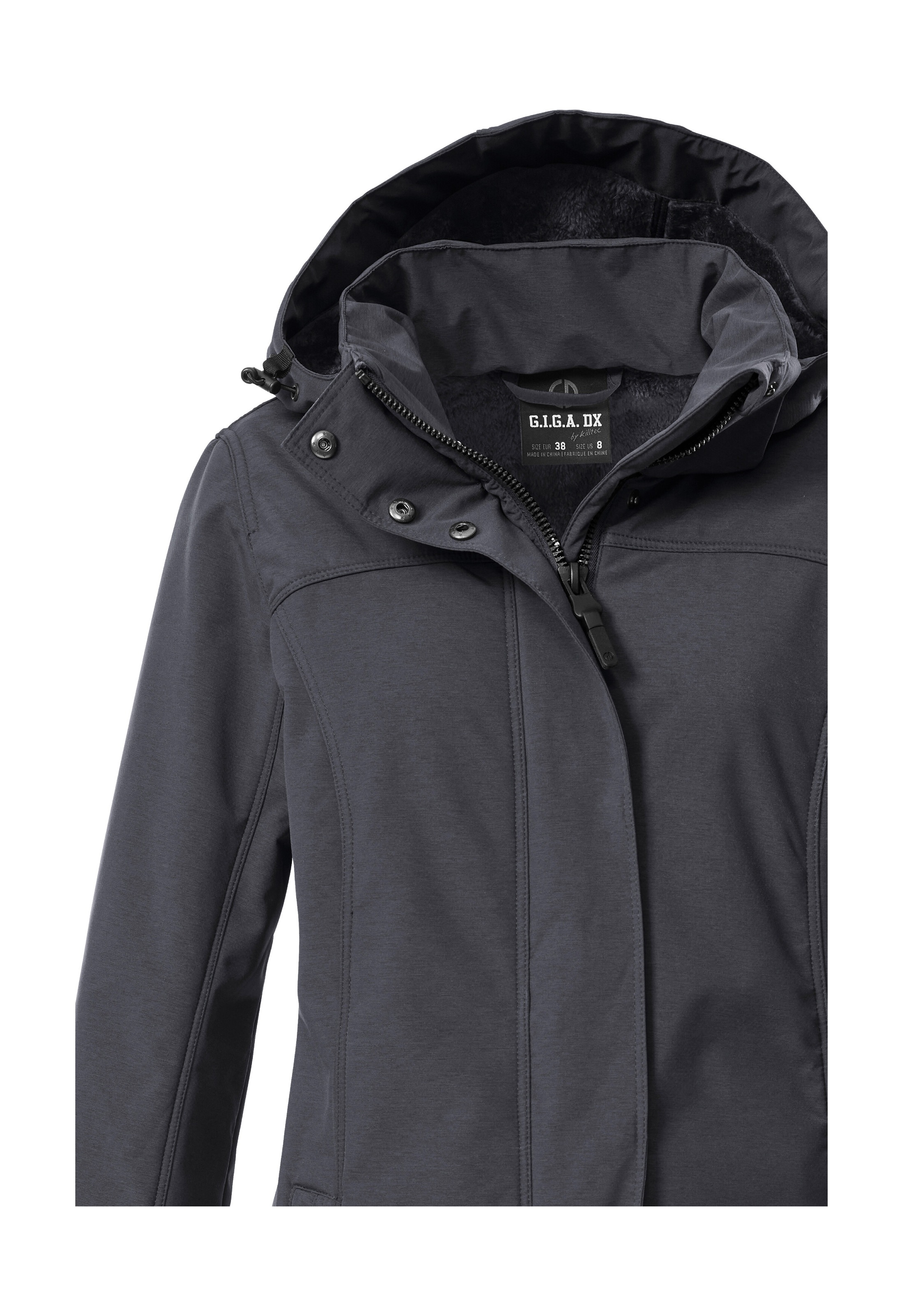 G.I.G.A. DX by Killtec GW 36 WMN SFTSHLL PRK Women's Softshell Parka Anthracite Size 42 2