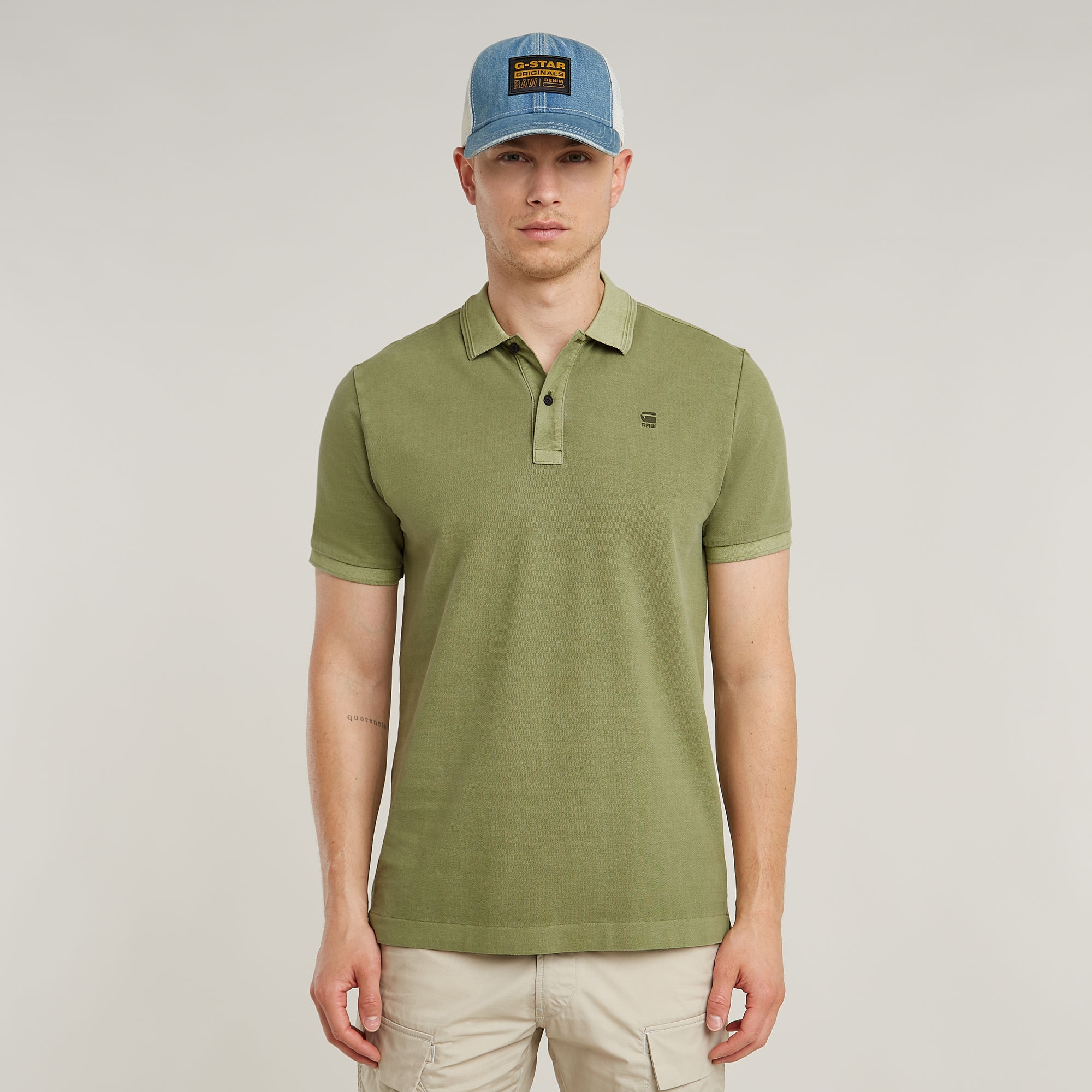 G-STAR Poloshirt »Dunda slim fit«, Logoprägung auf der Brust