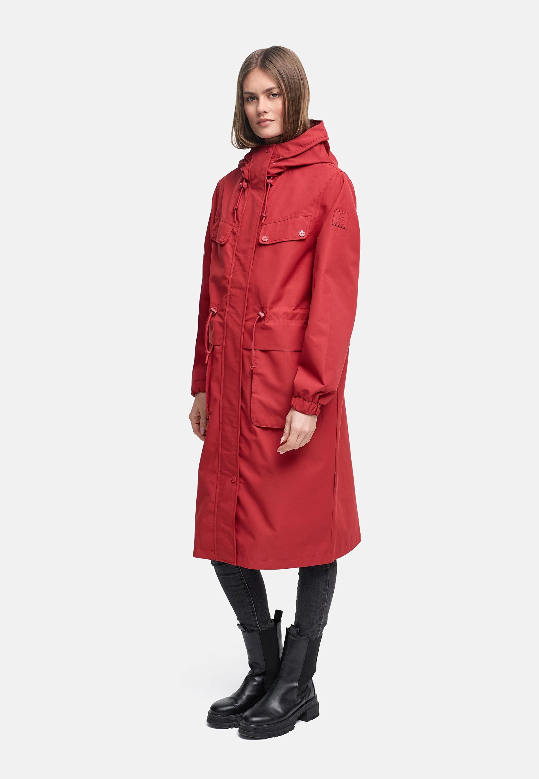 Navahoo Langmantel »Kirschwind 14« Wasserdichter Übergangsmantel mit Brusttaschen