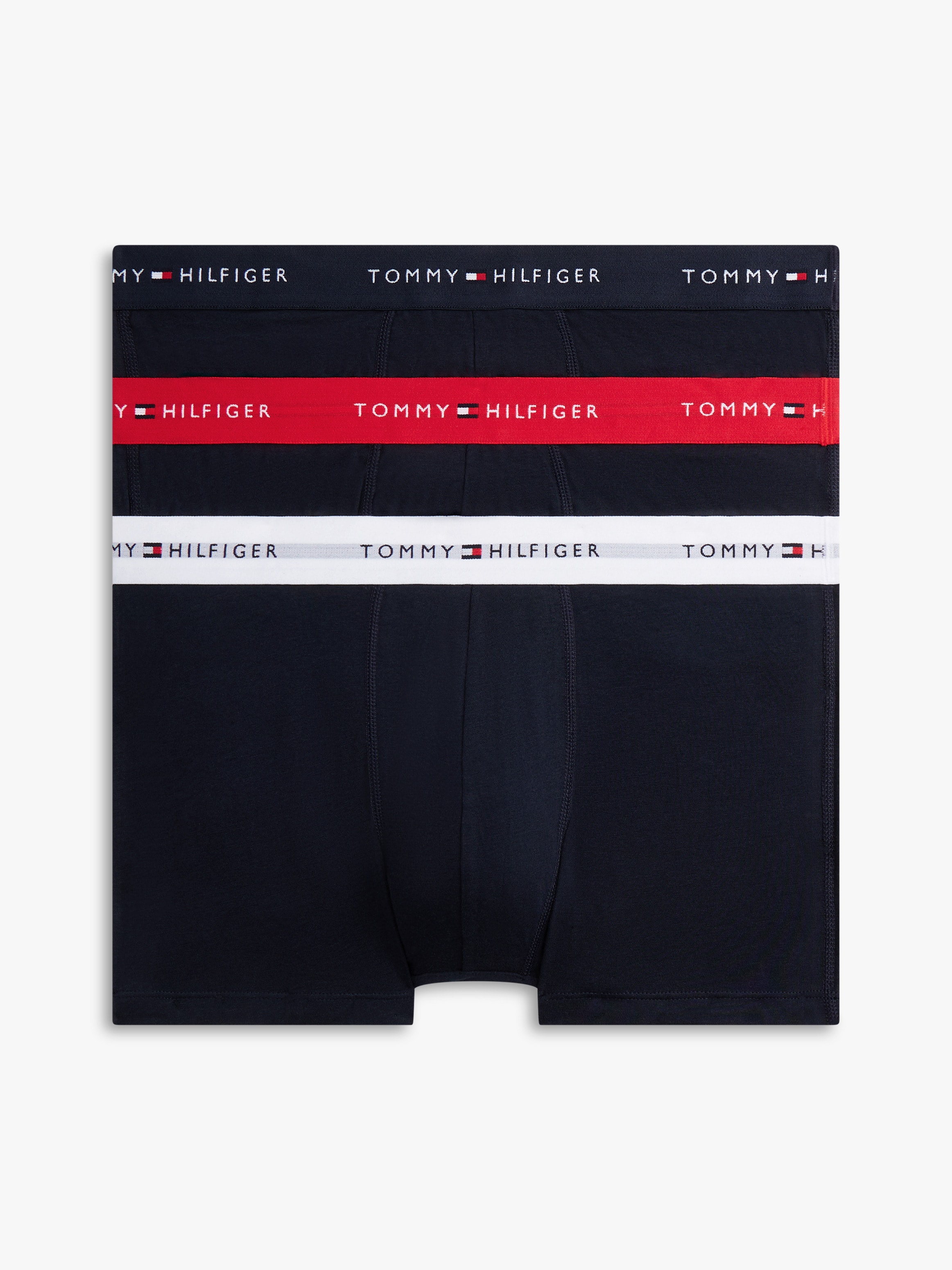 Tommy Hilfiger Underwear Trunk "TRUNK 3 PACK" 3 Stk. mit kontrastfarbenem L günstig online kaufen