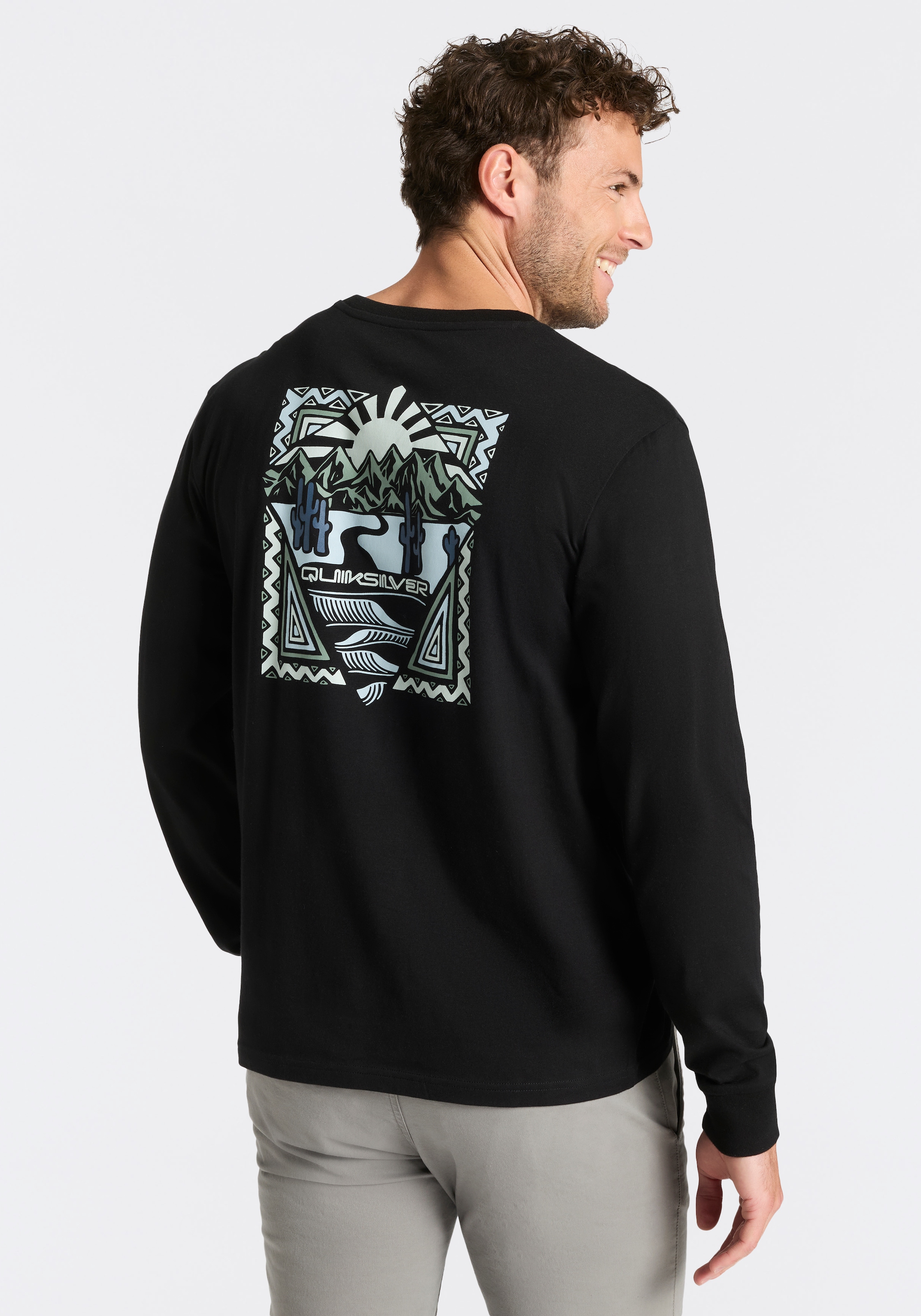 Quiksilver Langarmshirt »DESERT WAVE BEYOND WAVE LS PAK« 2 für sportliche Aktivitäten und Streetwear, aus Baumwolle