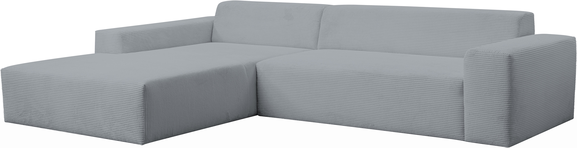 WERK2 Ecksofa »Zeus-XL, Mega-Sofa mit großer Sitztiefe, Stellmaße 311cm x 210cm«, Curvy Trend Garnitur mit urbaner Optik, bequem, Big-Sofa, L-Form