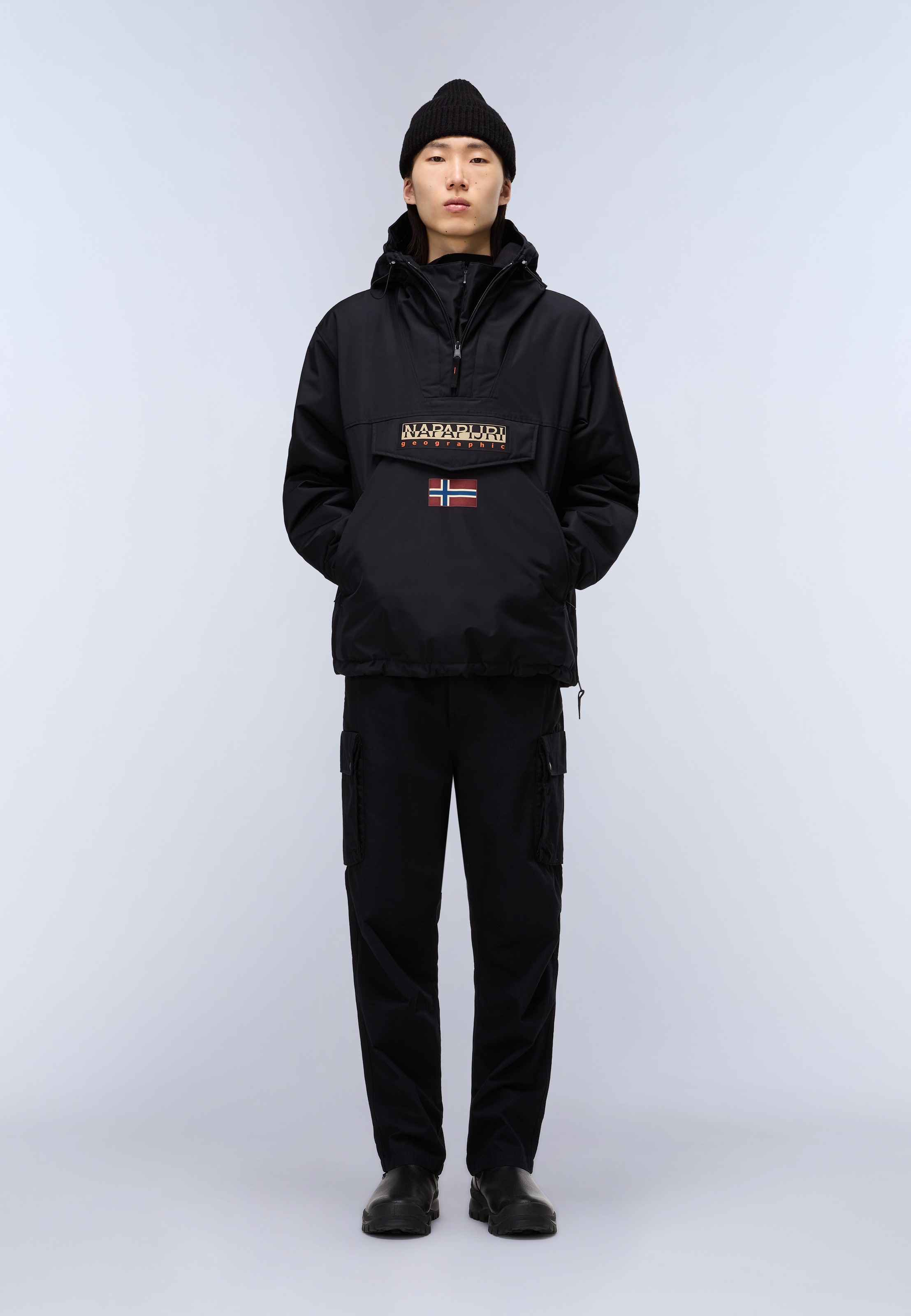 Napapijri Anorak mit Kapuze aus Polyester, auch in großen Größen