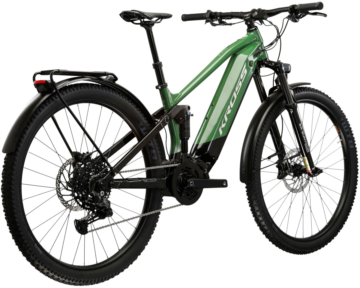 Kross E-Bike »KROSS E-SUV Grist 1.0 29" grün«, 10 Gang, Shimano, CUES U6000, Mittelmotor 250 W