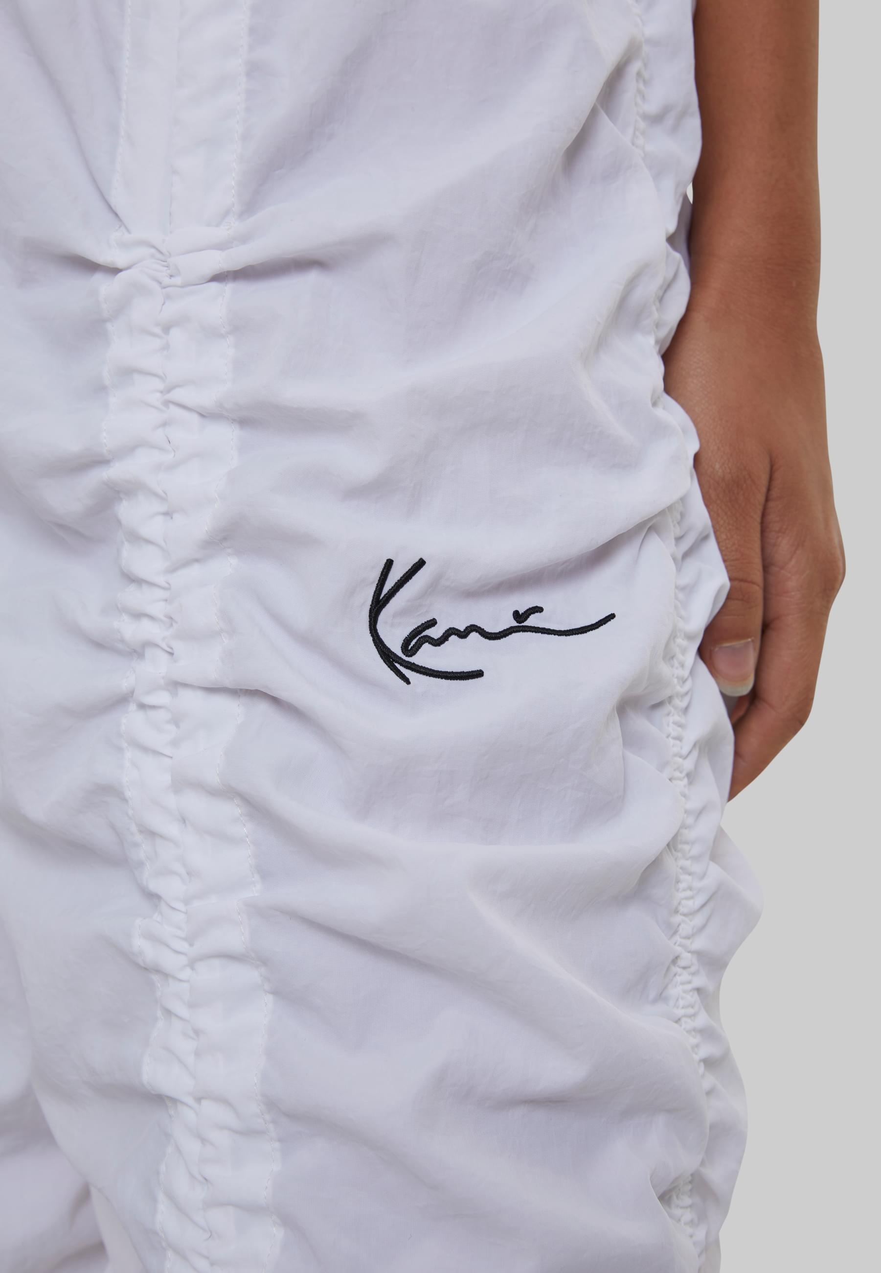 Karl Kani Stoffhose »Karl Kani Damen Small Signature Gathering Parachute Pants«, (1 tlg.)