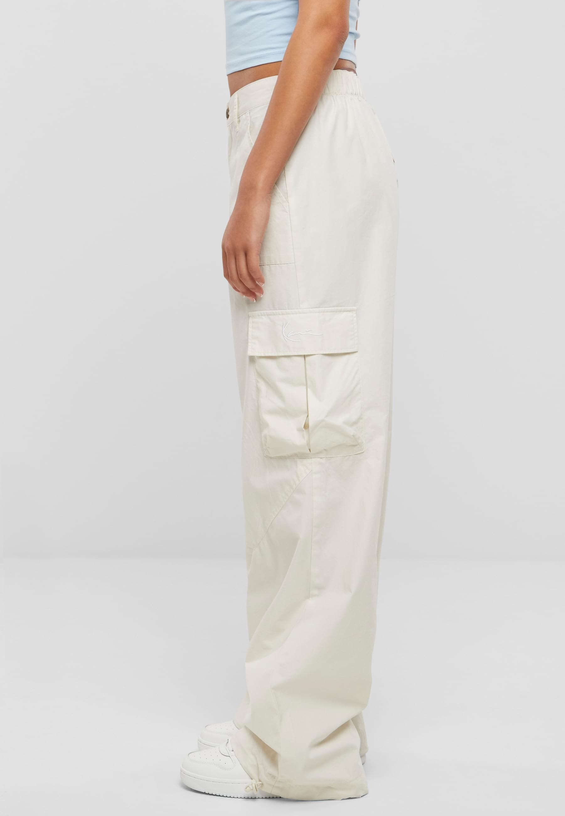 Karl Kani Cargohose »Karl Kani Damen Small Signature Washed Cargo Pants«, (1 tlg.)