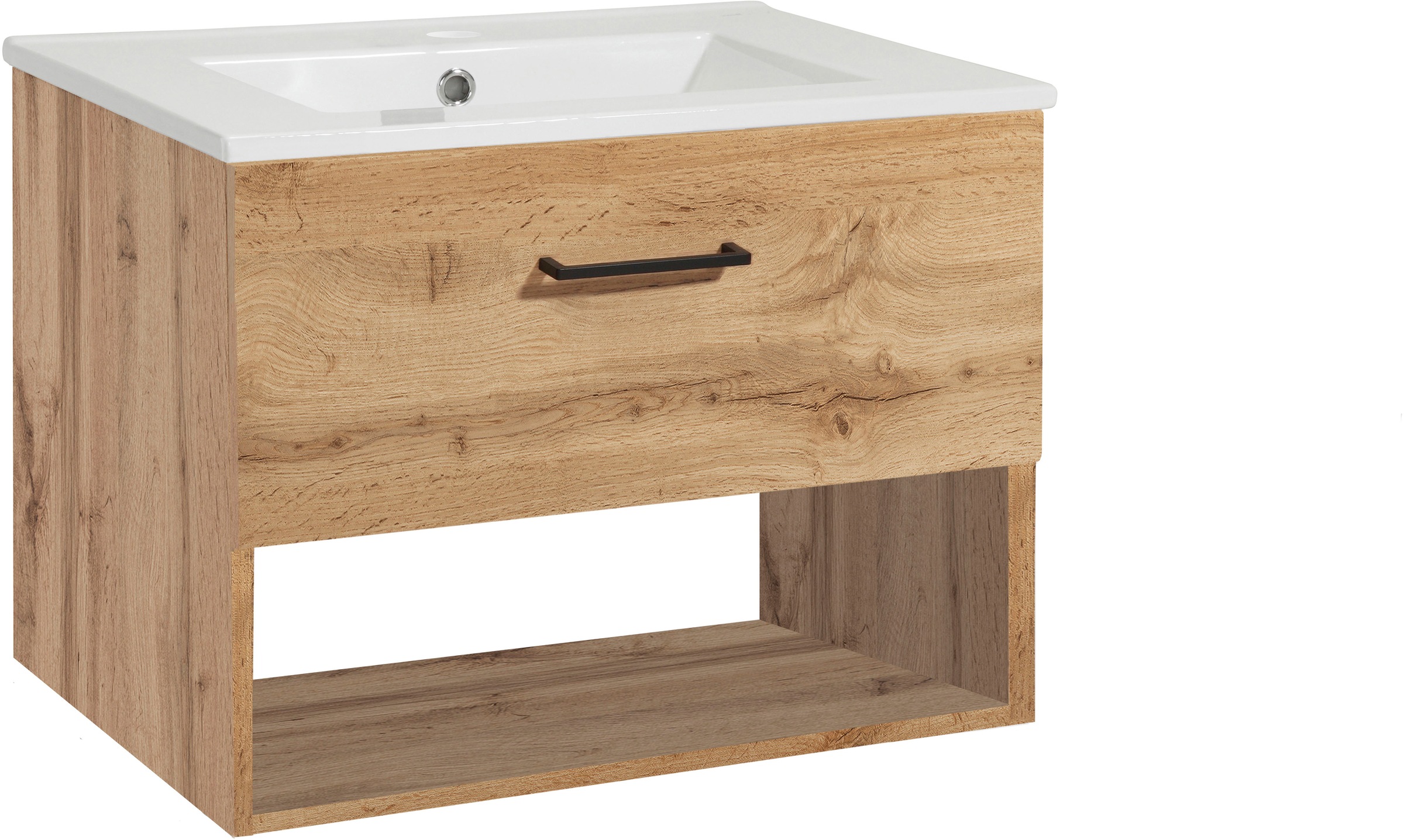 welltime Waschtisch "Trento Light mit Keramik-Auflagebecken" 1 Auzug und 1 günstig online kaufen