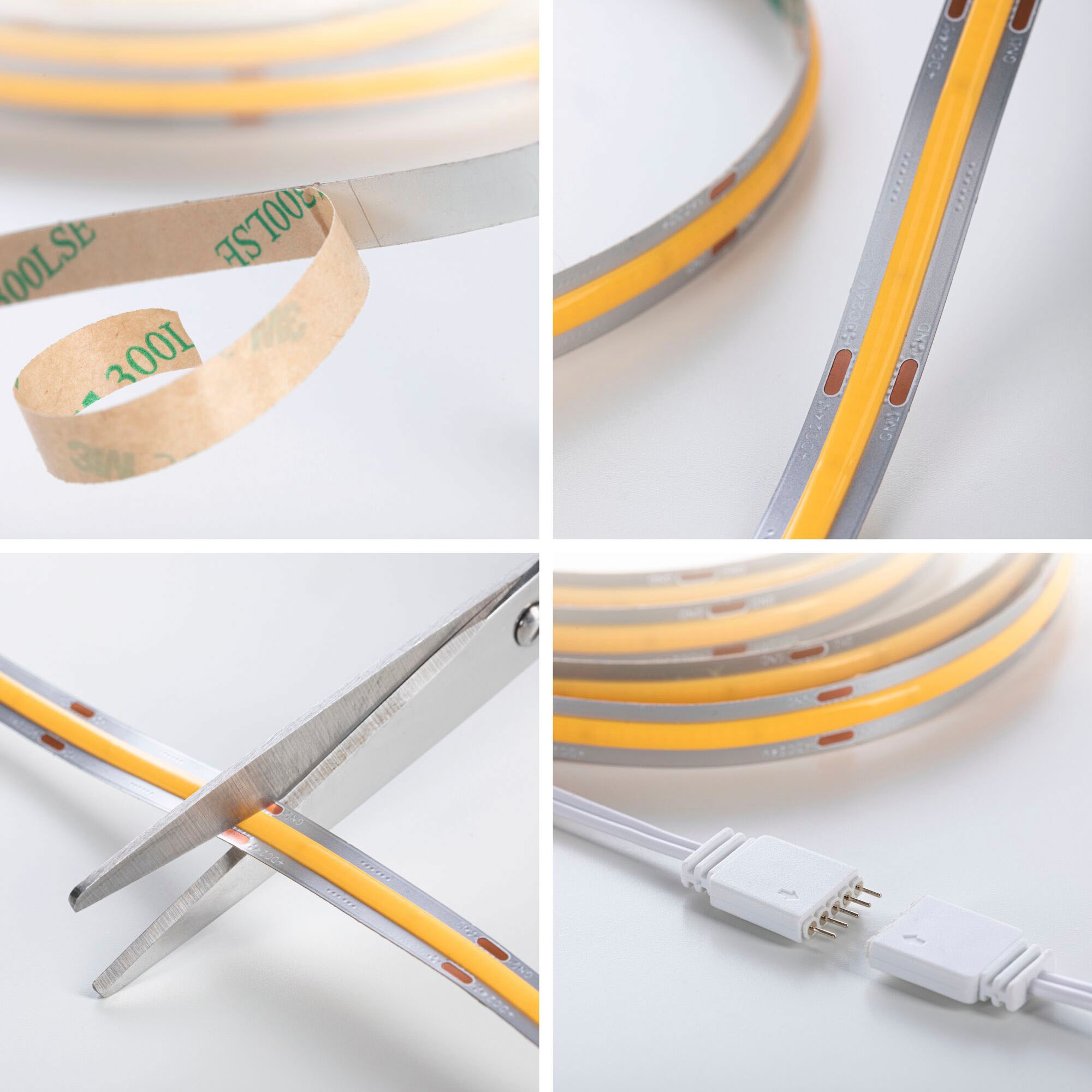 Paulmann LED-Streifen »MaxLED 1000 Full-Line COB Basisset 3m Warmweiß 36W 3240lm 2700K«, 1 St.-flammig