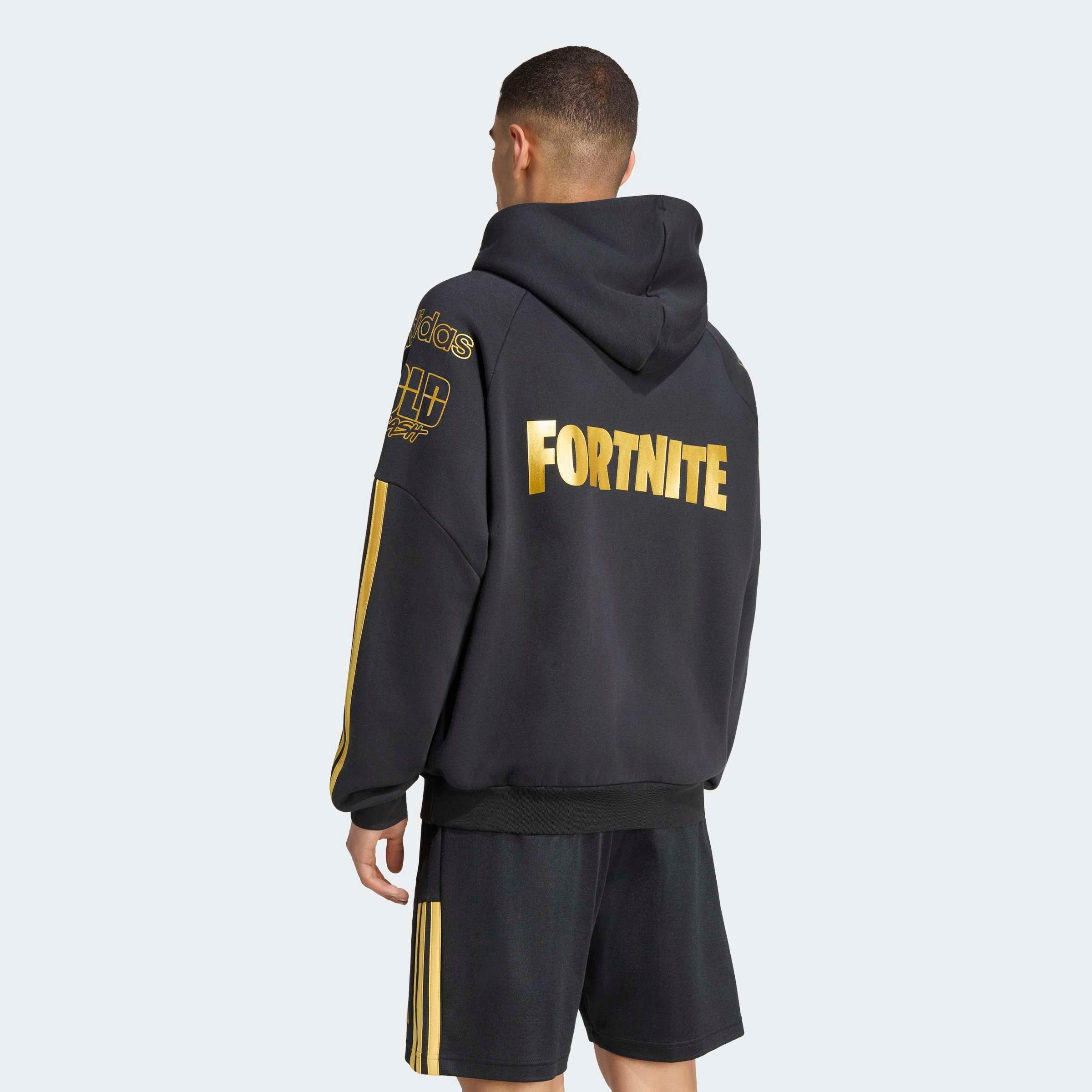 adidas Sportswear Kapuzensweatshirt »ADIDAS X FORTNITE TIRO HOODIE«, mit Reißverschluss, aus Baumwolle und Polyester, in normaler Länge
