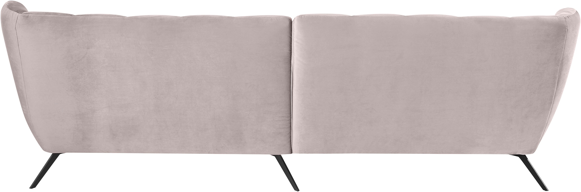 3C Candy Ecksofa »Beatrice Designsofa in moderner Retrooptik, bequem und extravagant«, mit Rückensteppung im Rautenmuster, Ohrenbacken Optik, L-Form