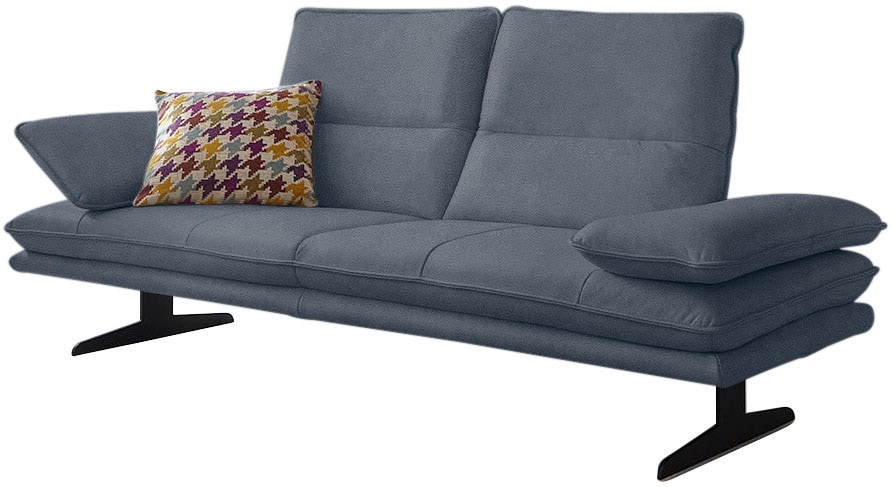 W.SCHILLIG 2,5-Sitzer "broadway, Designsofa mit tollem Sitzkomfort" Sitztiefenverstellung, Kopfteil- & Seitenteilverstellung, Breite 236cm