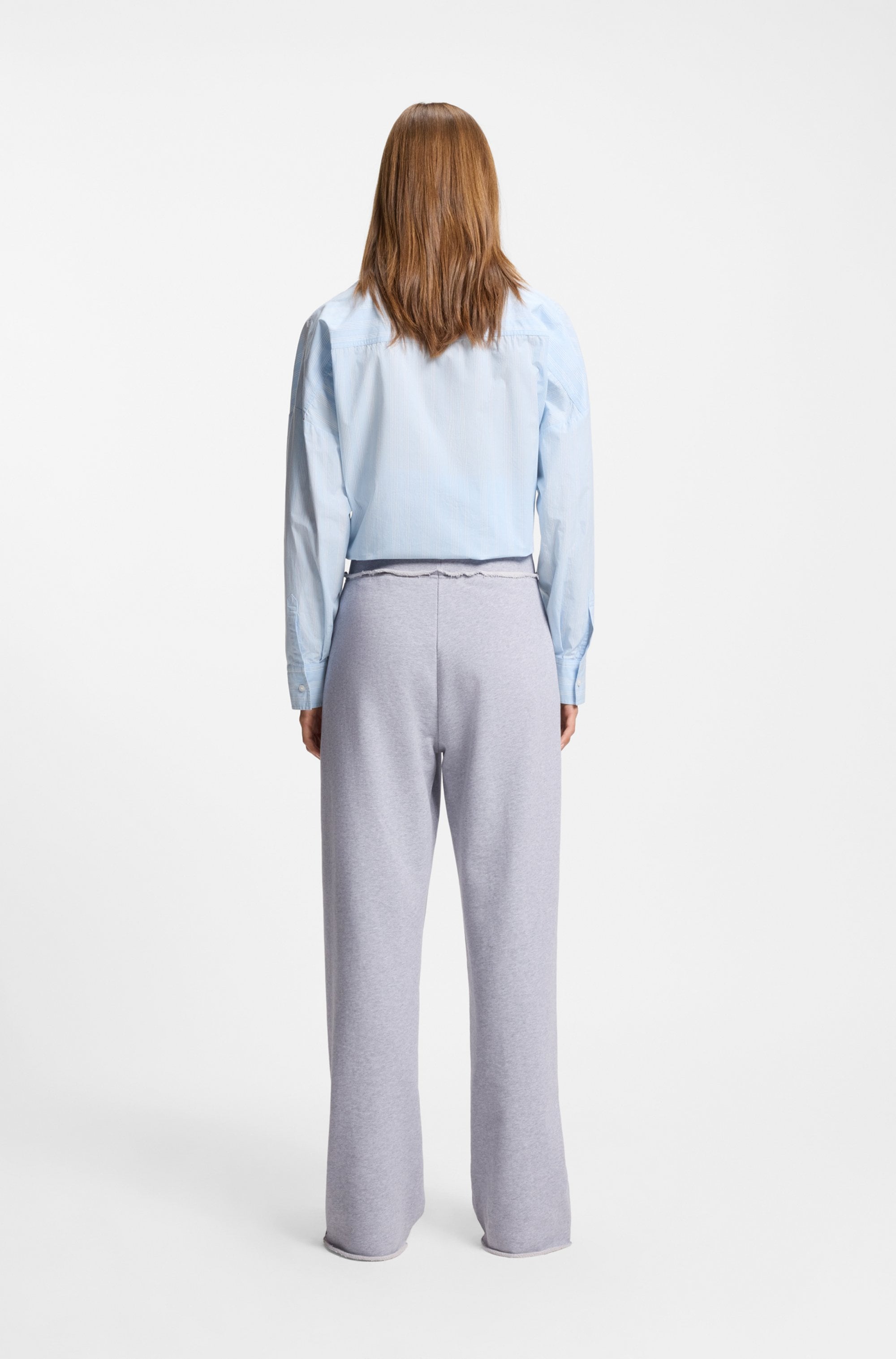 HUGO Blue Jogger Pants »Nuwaist«  mit Raw Cut Hem, weites Bein