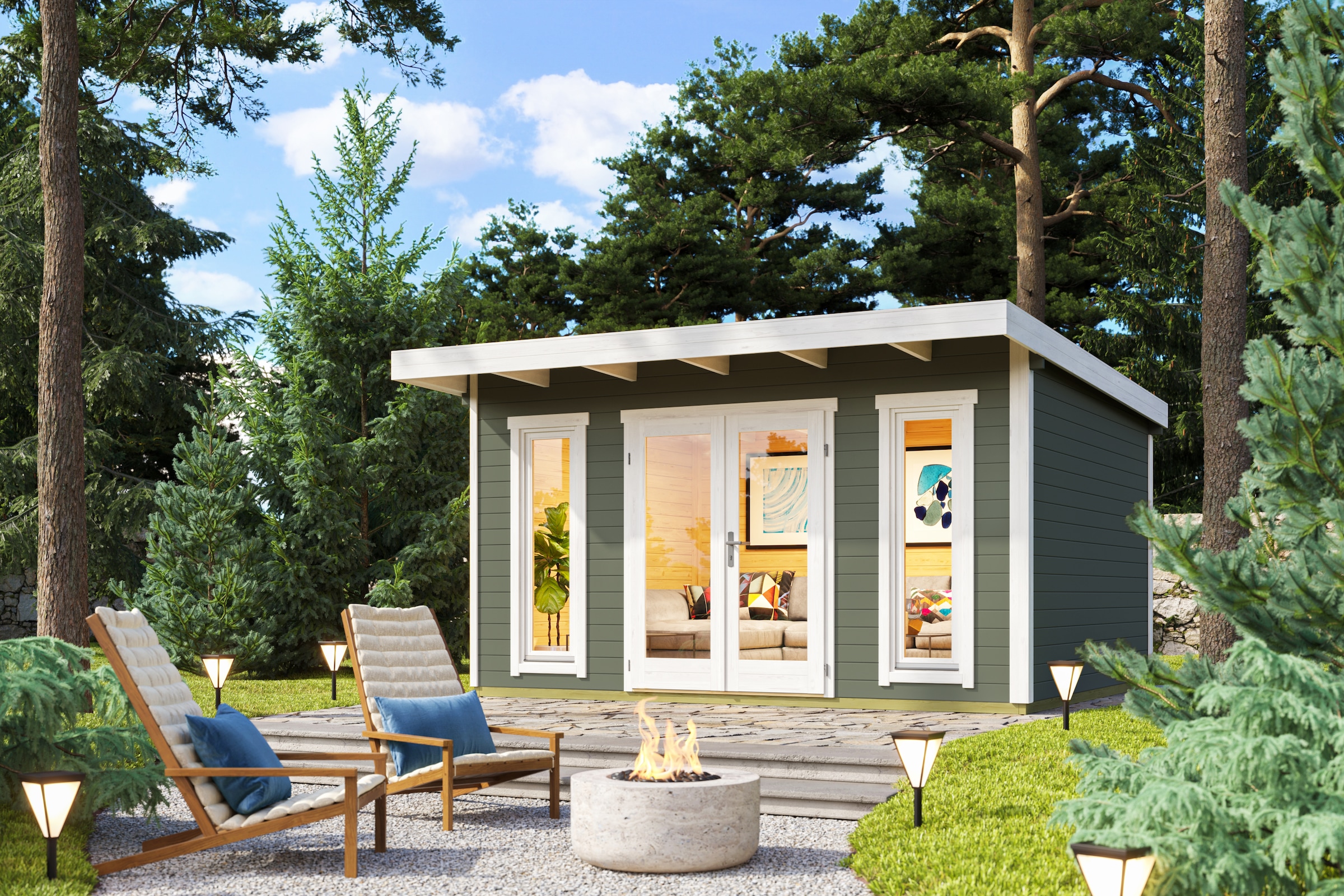 Nordic Holz Gartenhaus "SICILY 1" günstig online kaufen