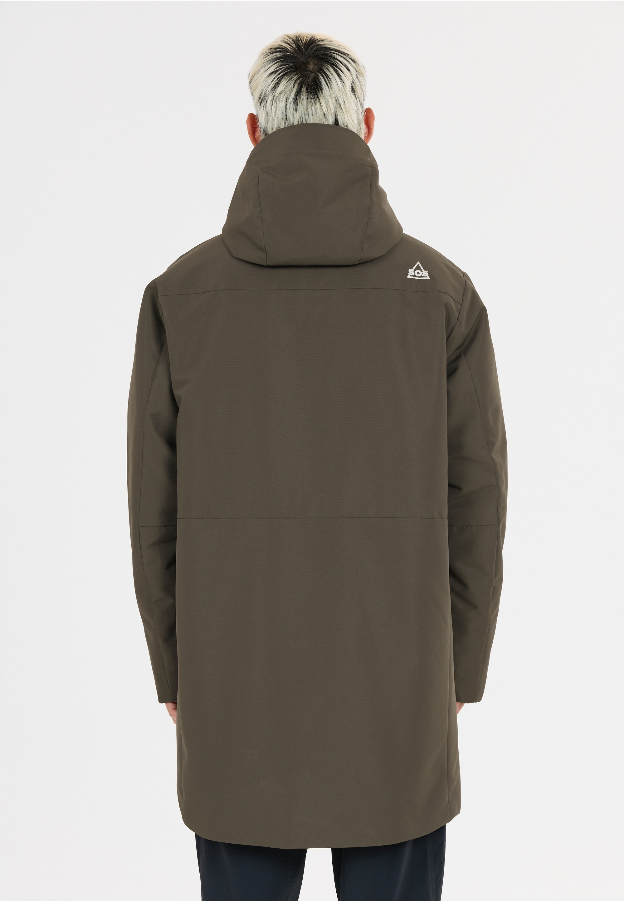 Outdoorjacke SOS "Trikora", Herren, Gr. XL, braun, 100% Polyester, unifarben, normal, ohne Ausschnitt, Jacken Outdoorjacke, mit wasserdichter Membran 3