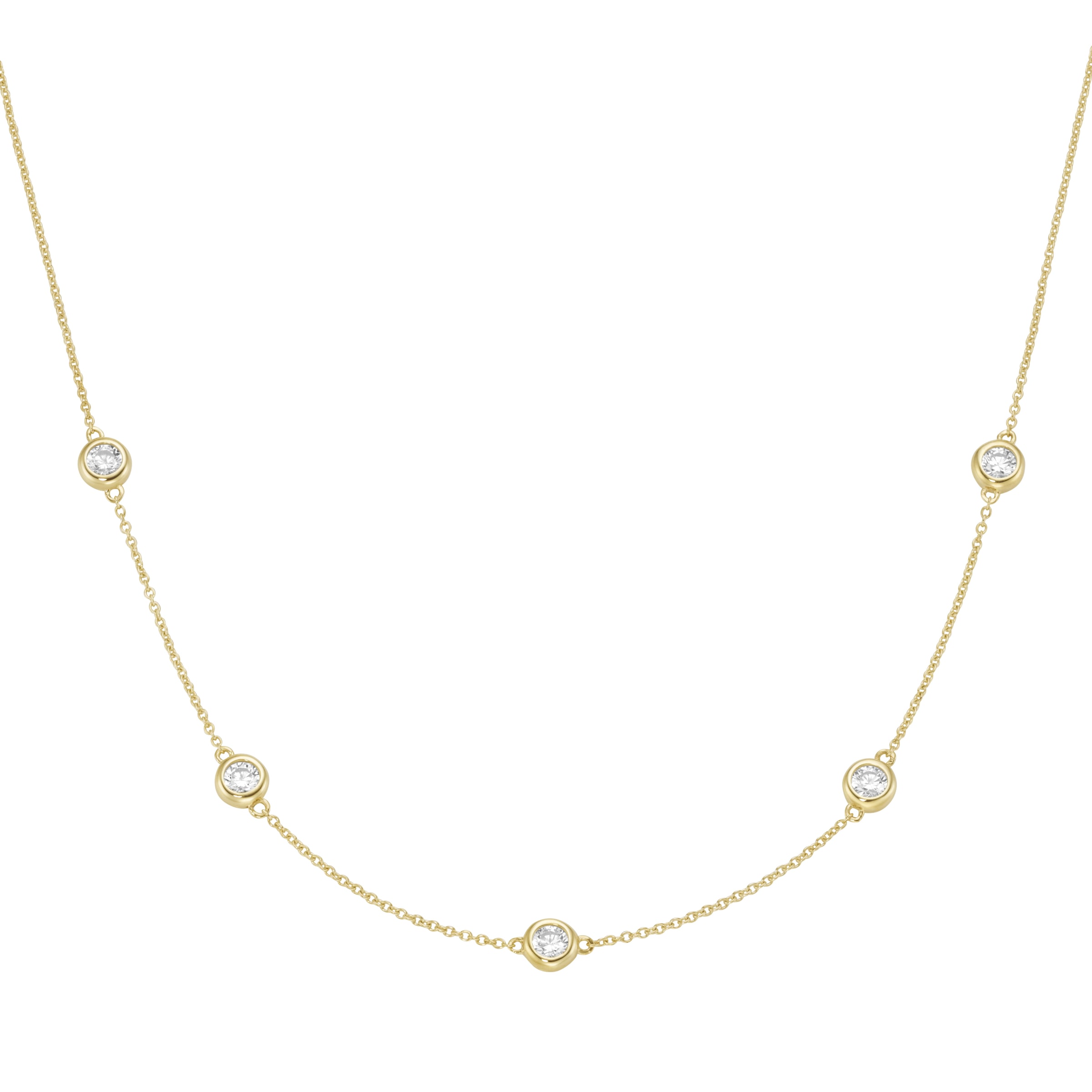 Luigi Merano Goldkette »Ankerkette mit Zirkonia, Gold 375«
