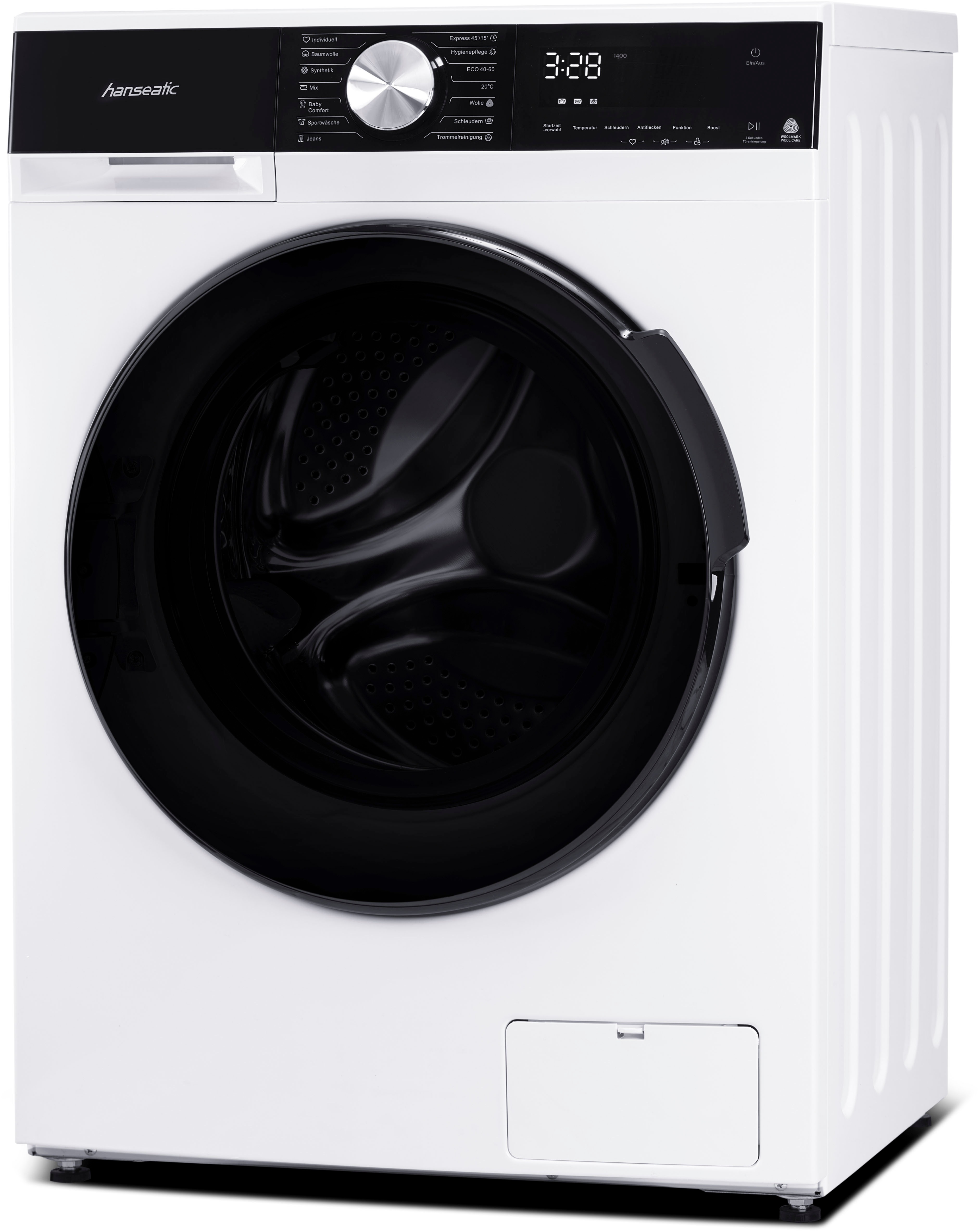 Thumbnail - Hanseatic Waschmaschine "HWMM1714A2" 7 kg 1400 U/min Full Touch Display, Schnellwaschprogramm, Dampffunktion