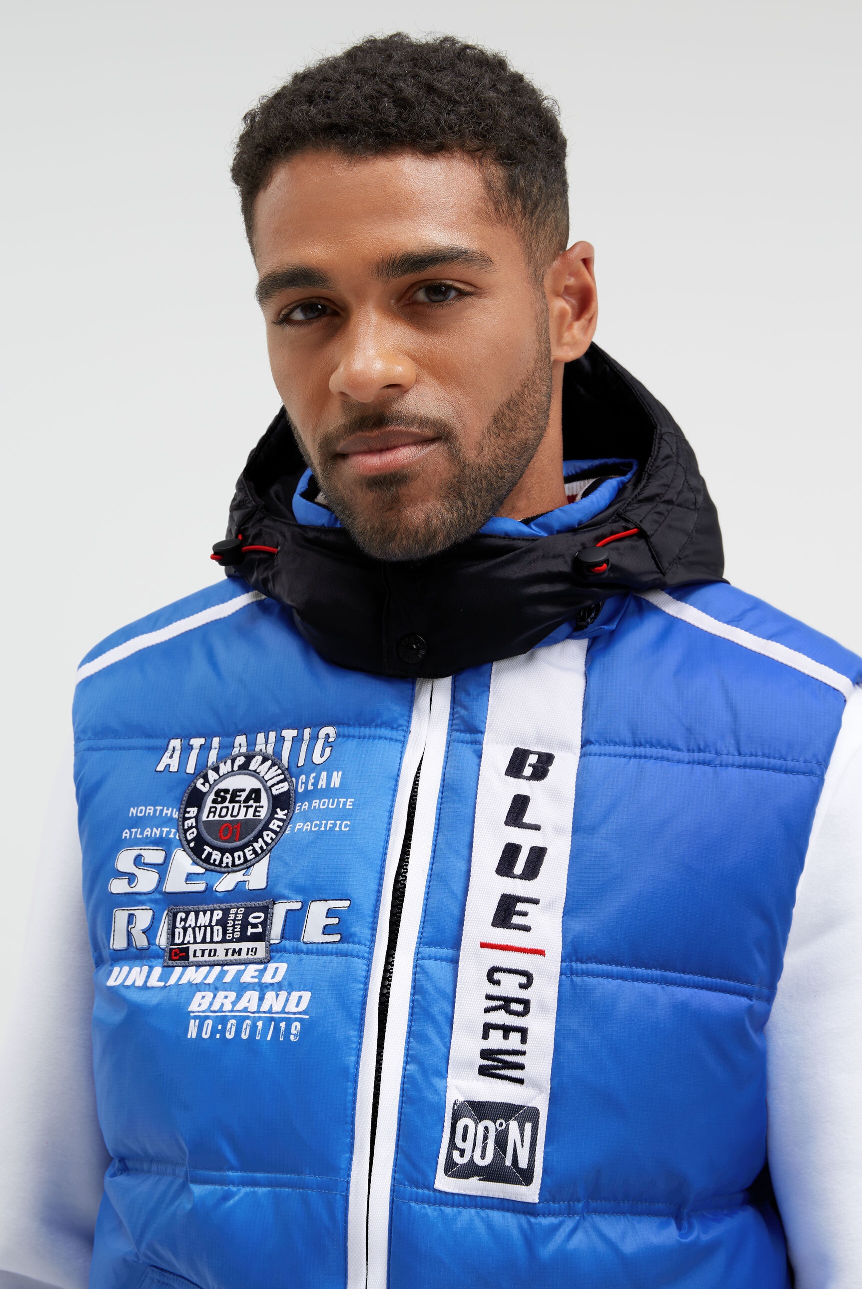 CAMP DAVID Steppweste mit Brusttasche