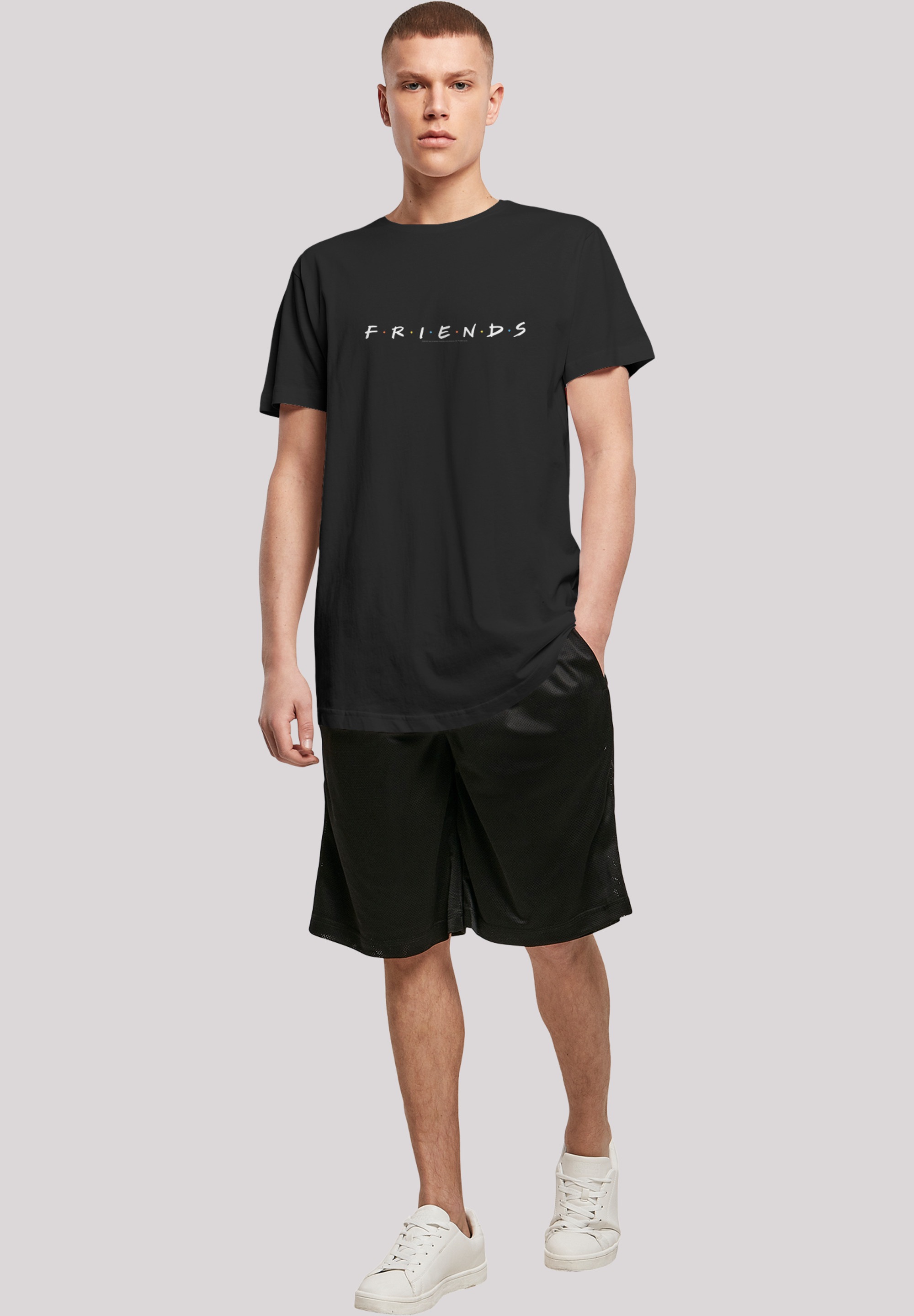 F4NT4STIC T-Shirt »Long Cut T-Shirt 'Friends Text Logo'«, Herren,Premium Merch,Lang,Longshirt,Bedruckt