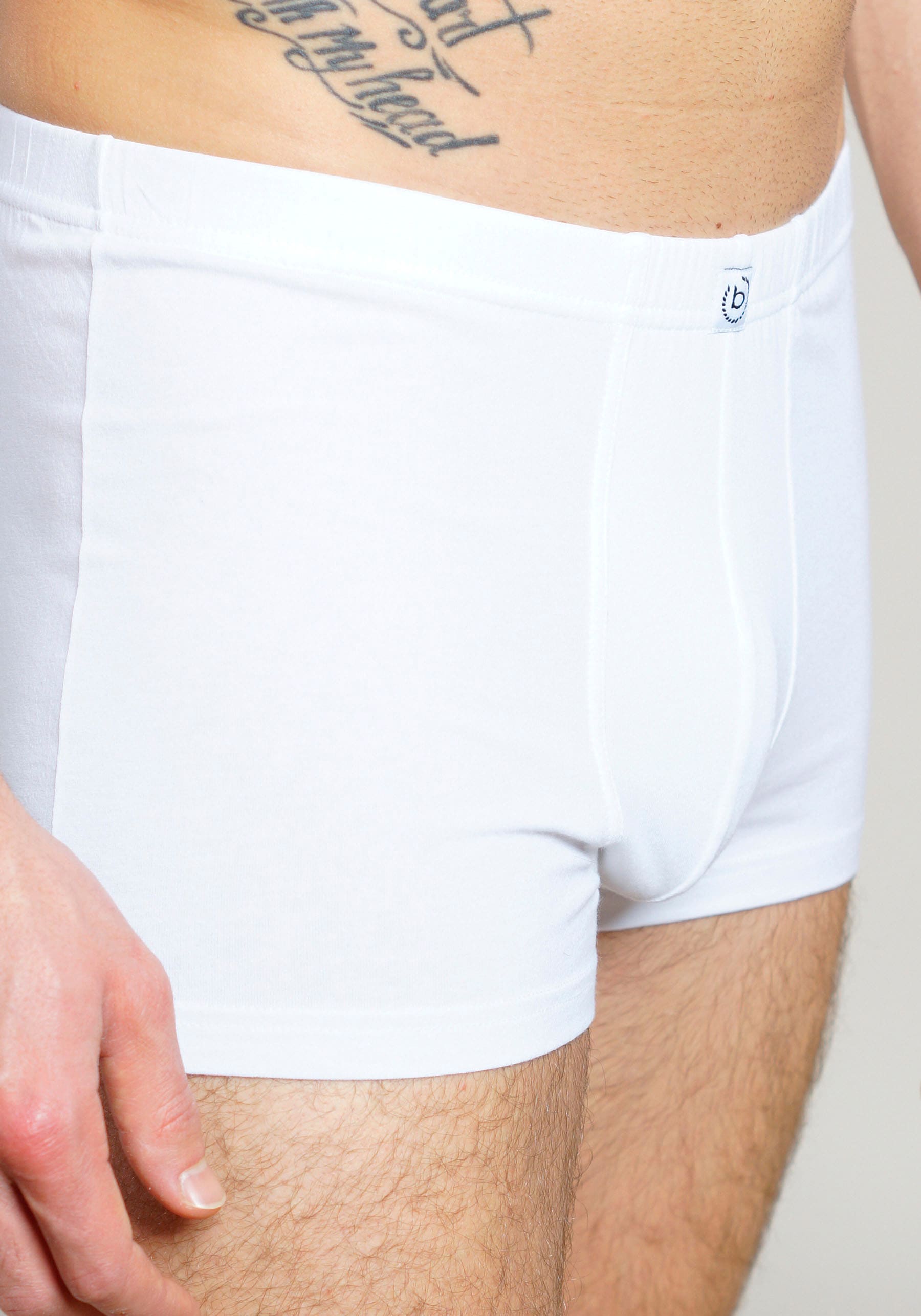 bugatti Boxershorts »Livorno«, (3 St., 3er Pack), mit aufgenähtem Logo