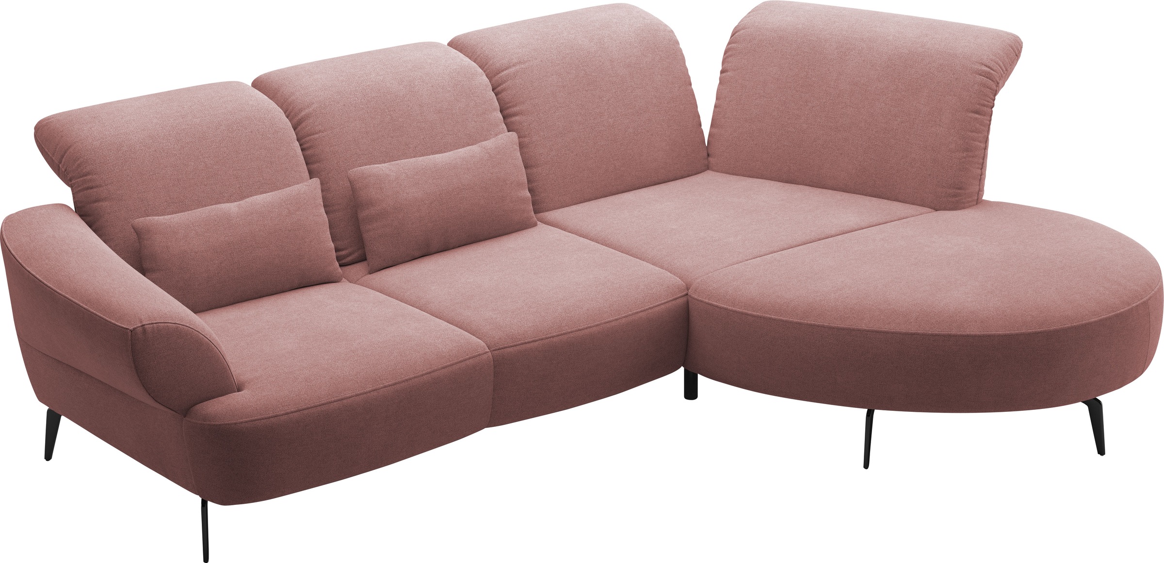 sit&more Ecksofa »Dance, L-Form, inkl. Sitztiefenverstellung«, inkl. Click&Seat, optional mit Kopfteilverstellung