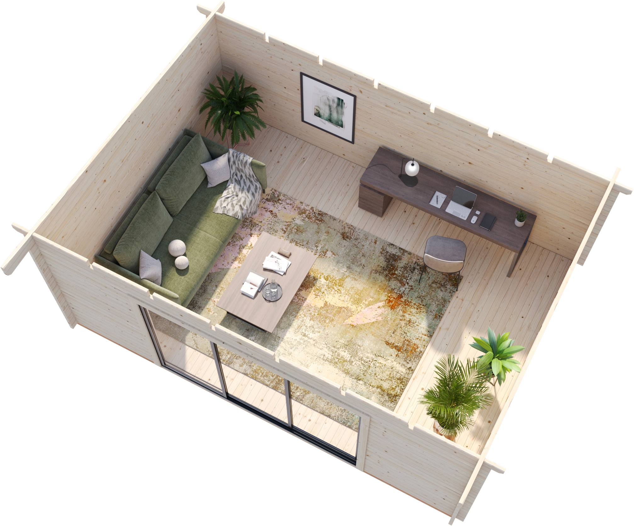 Palmako Gartenhaus »Lea 19,4 m², Slide«