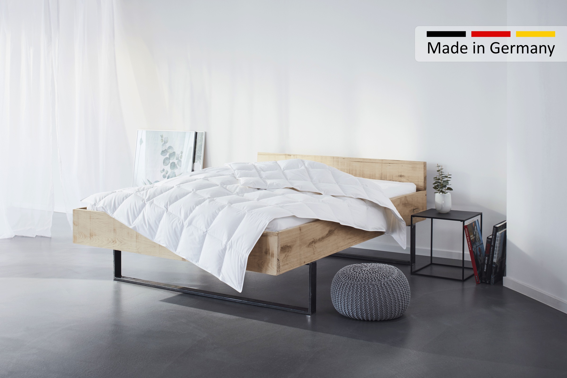 OTTO home Daunenbettdecke "Kyam, NEUHEIT Bettdecke für Sommer oder Winter" leicht Füllung 90Daunen10Federn 1 Stk. tlg. Bettdecke 135x200, 155x220 cm und weiteren Größen erhältlich