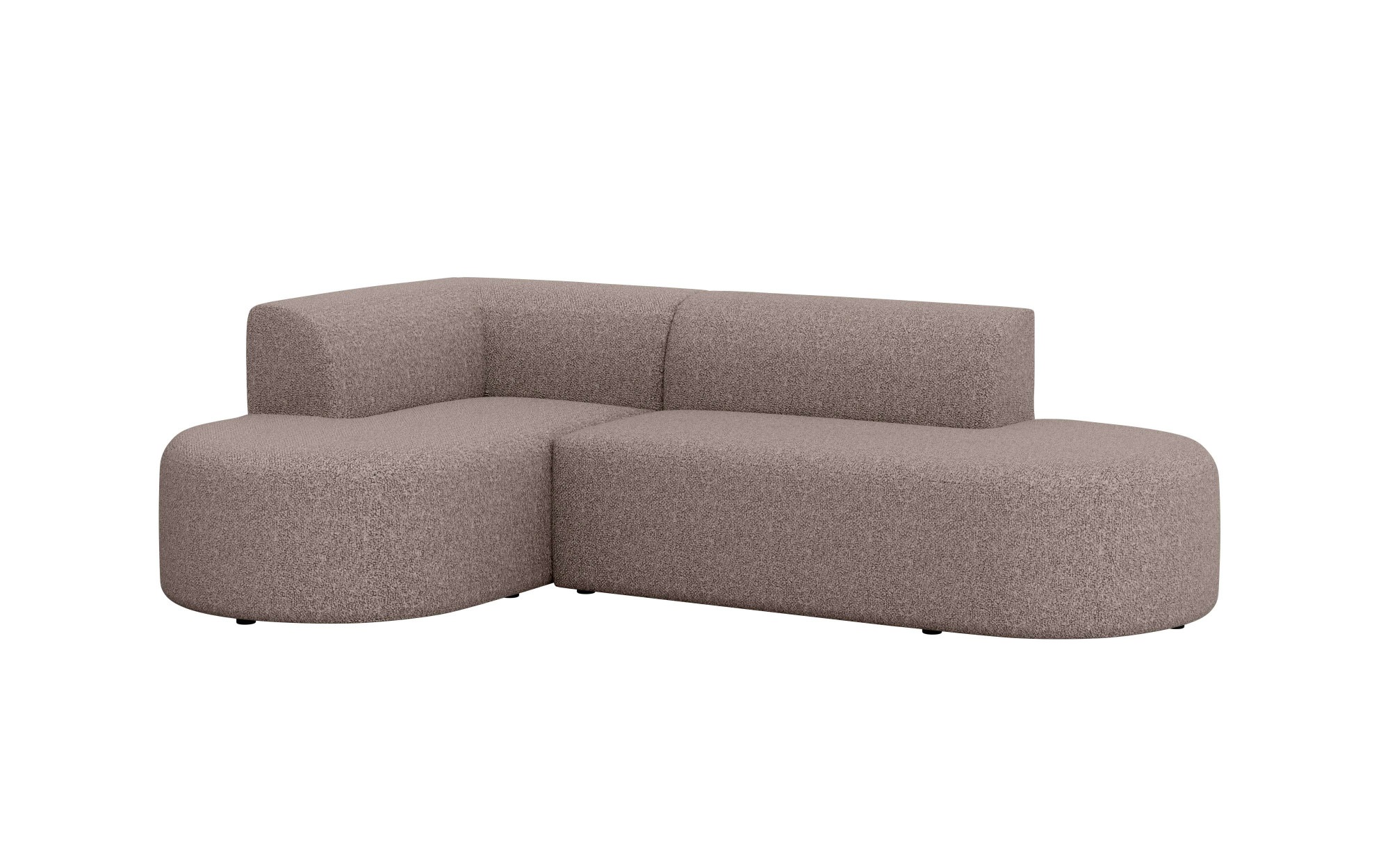 andas Ecksofa »Ecksofa Tvinne mit Ottomane links oder rechts bestellbar«, L-Form, mit Wellenunterfederung, BxTxH 260x170x73 cm