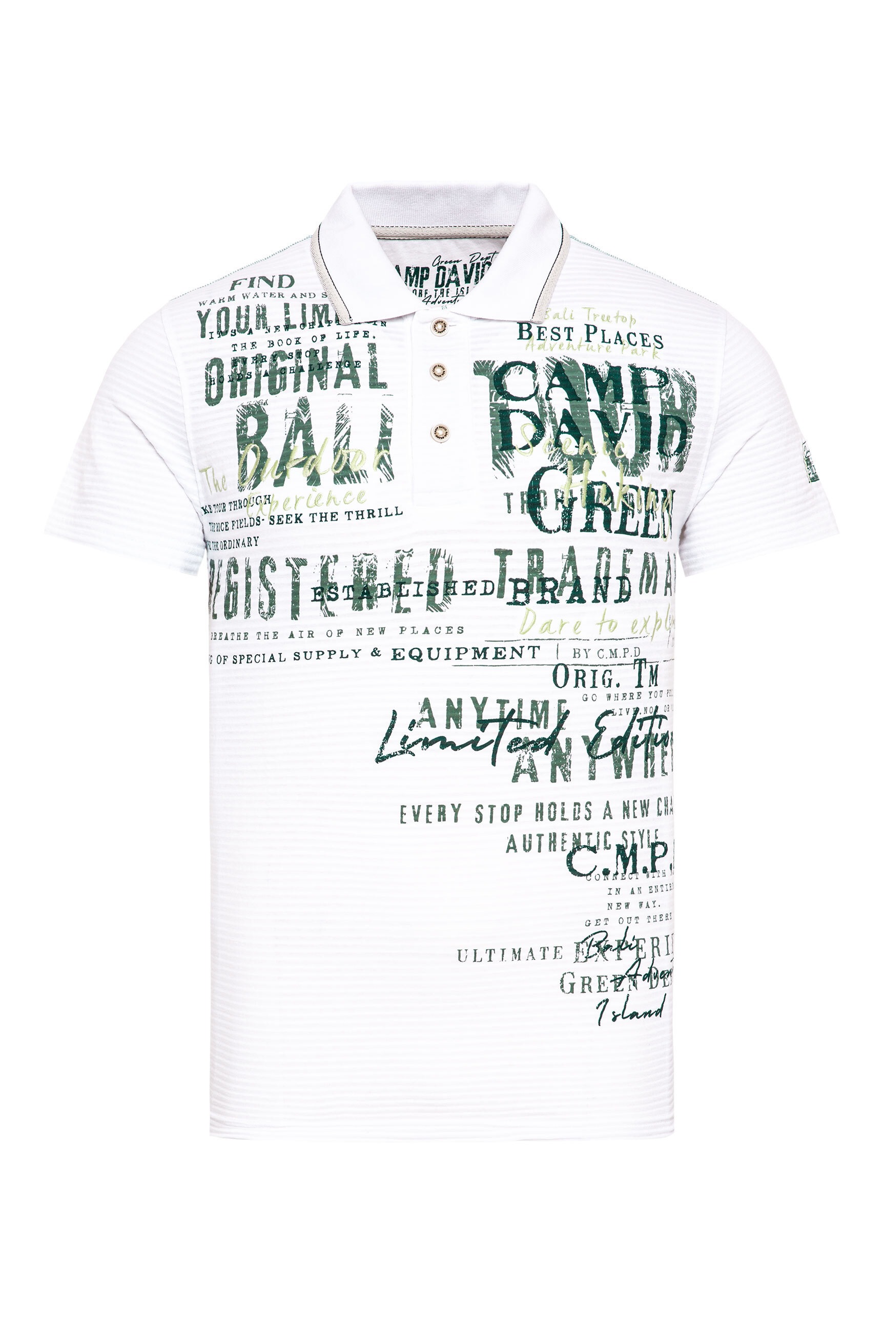 CAMP DAVID Poloshirt, aus Baumwolle