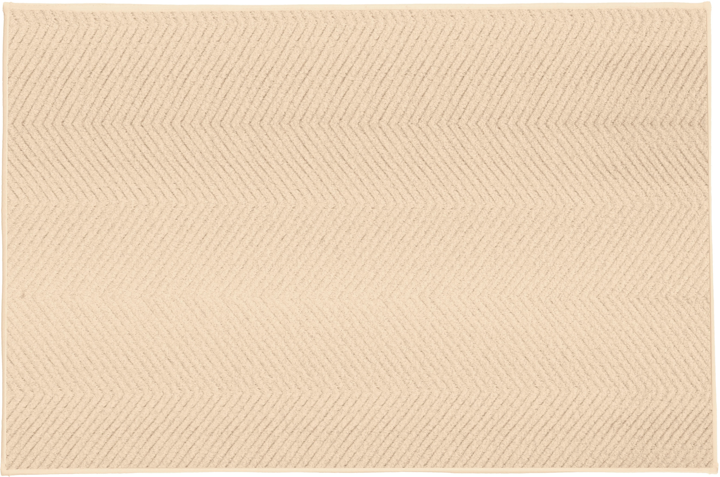 Kleine Wolke Badematte »Zigzag«, Höhe 10 mm, rutschhemmend beschichtet, fußbodenheizungsgeeignet, Badteppich, Uni-Farben, modernes Zickzack Muster