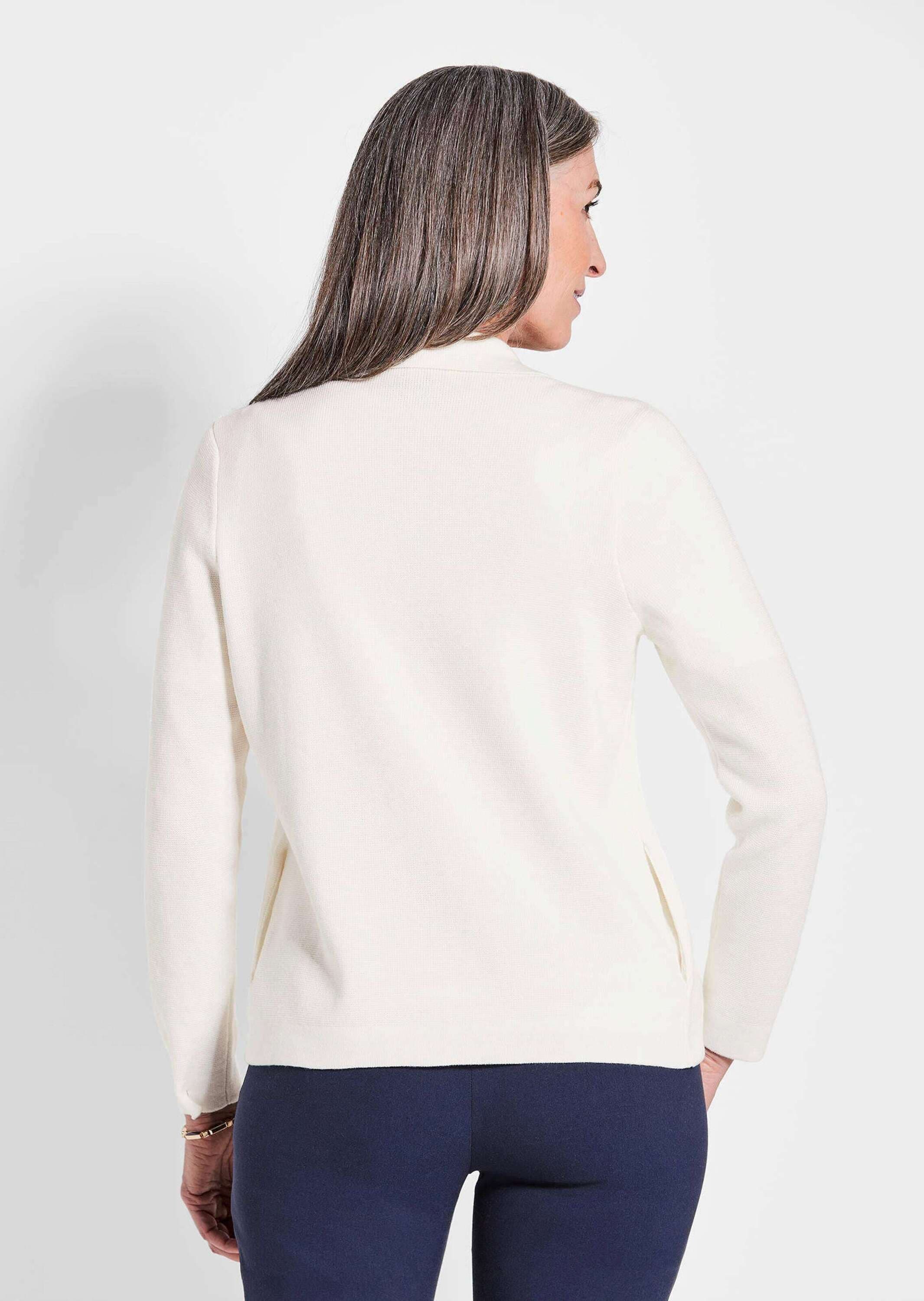 GOLDNER Strickjacke »Strickjacke Strickjacke in Jeans Optik«
