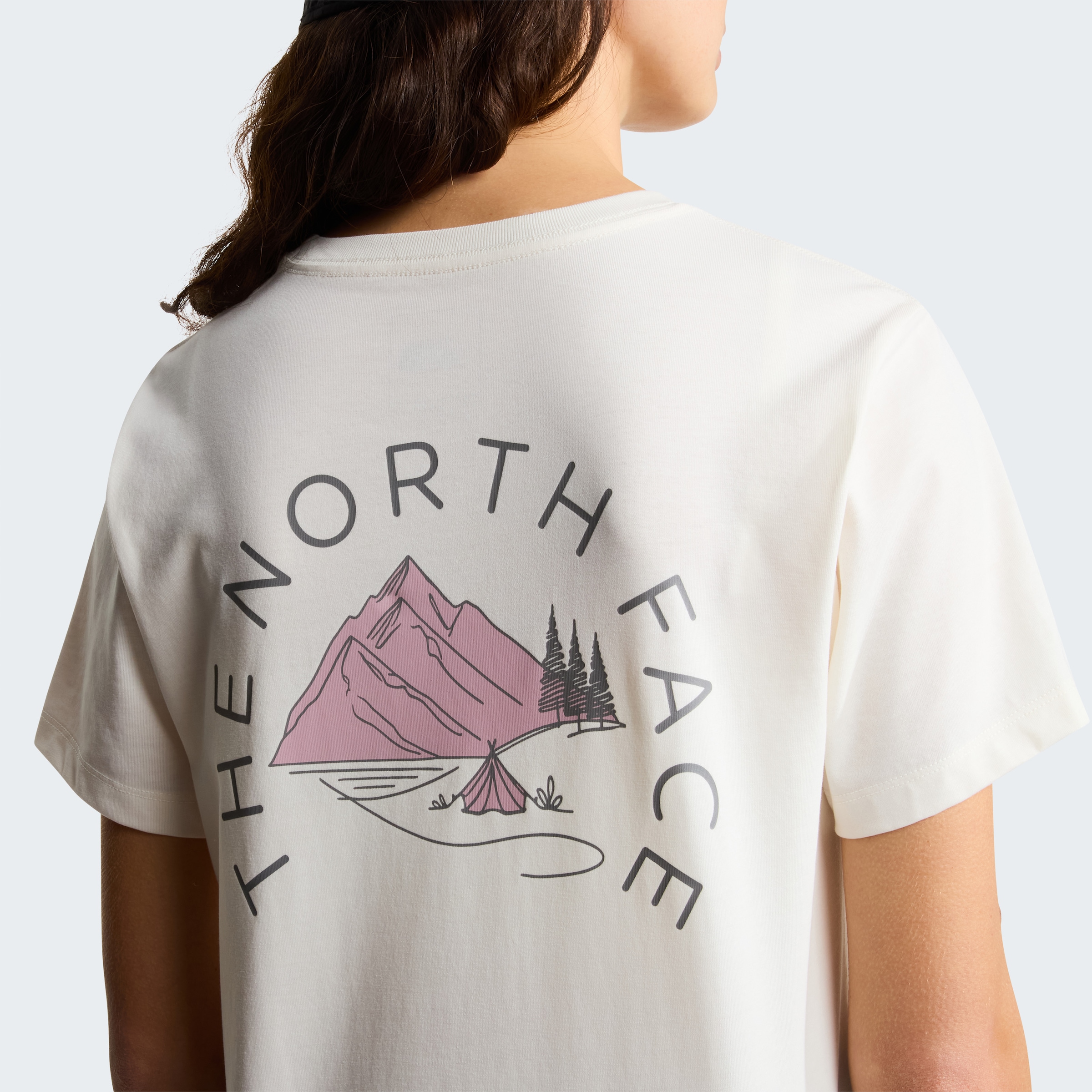 The North Face T-Shirt »W MONTE REGULAR SHORT SLEEVE TEE-GRAPHIC« sportlicher Stil, für Sportmode und Outdoormode, aus Baumwolle