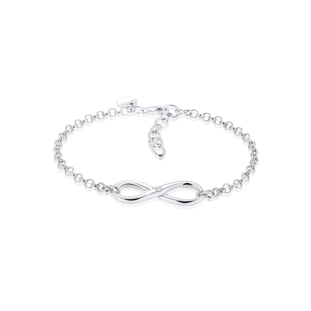 Elli Armband »Infinity Zirkonia 925 Sterling Silber«