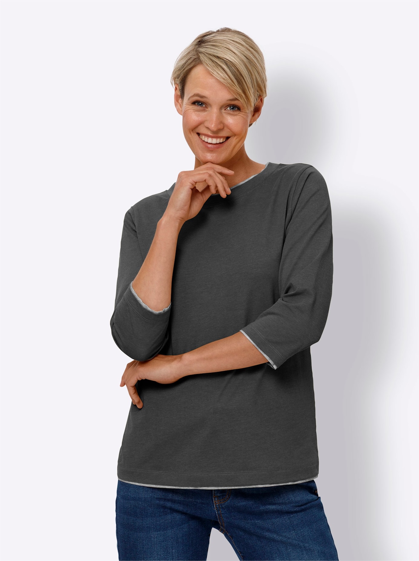 Classic Basics 3/4-Arm-Shirt "3/4-Arm-Shirt", (1 tlg.) günstig online kaufen