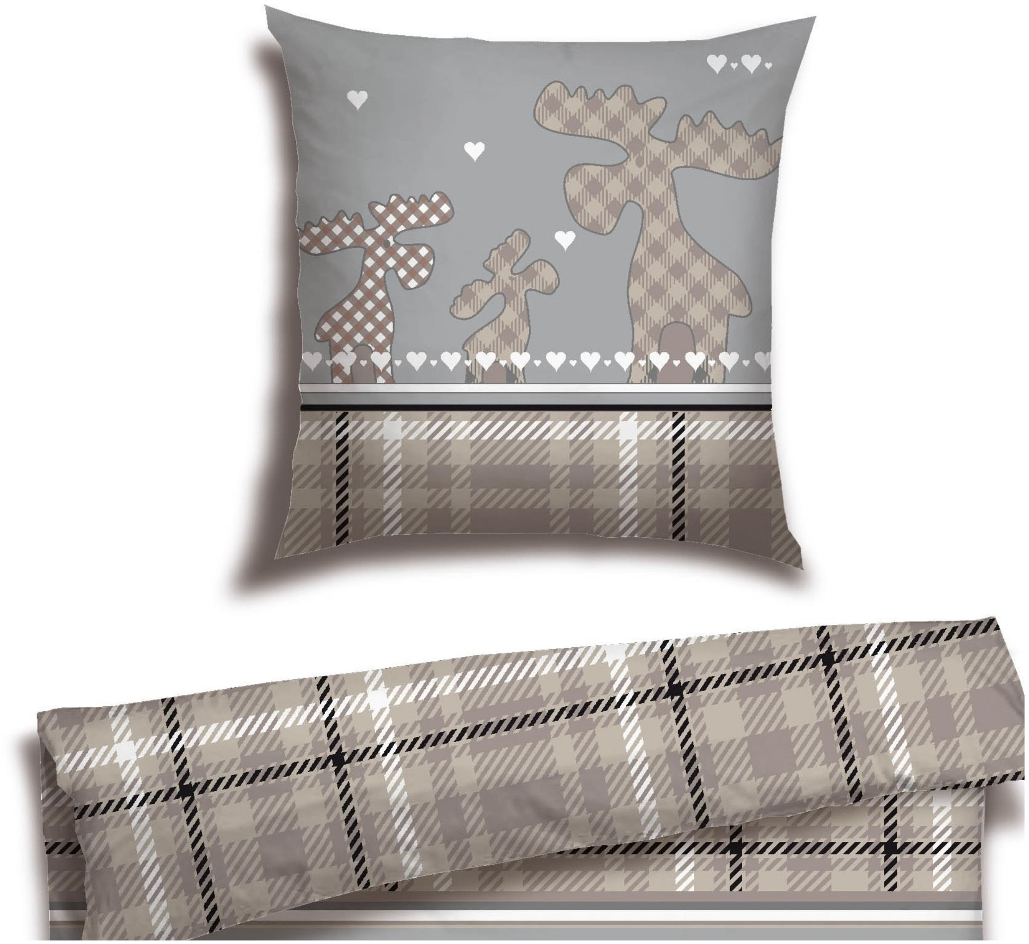 Schiesser Bettwäsche "Salous aus weichem Baumwollflanell mit Winterprint" 2 günstig online kaufen