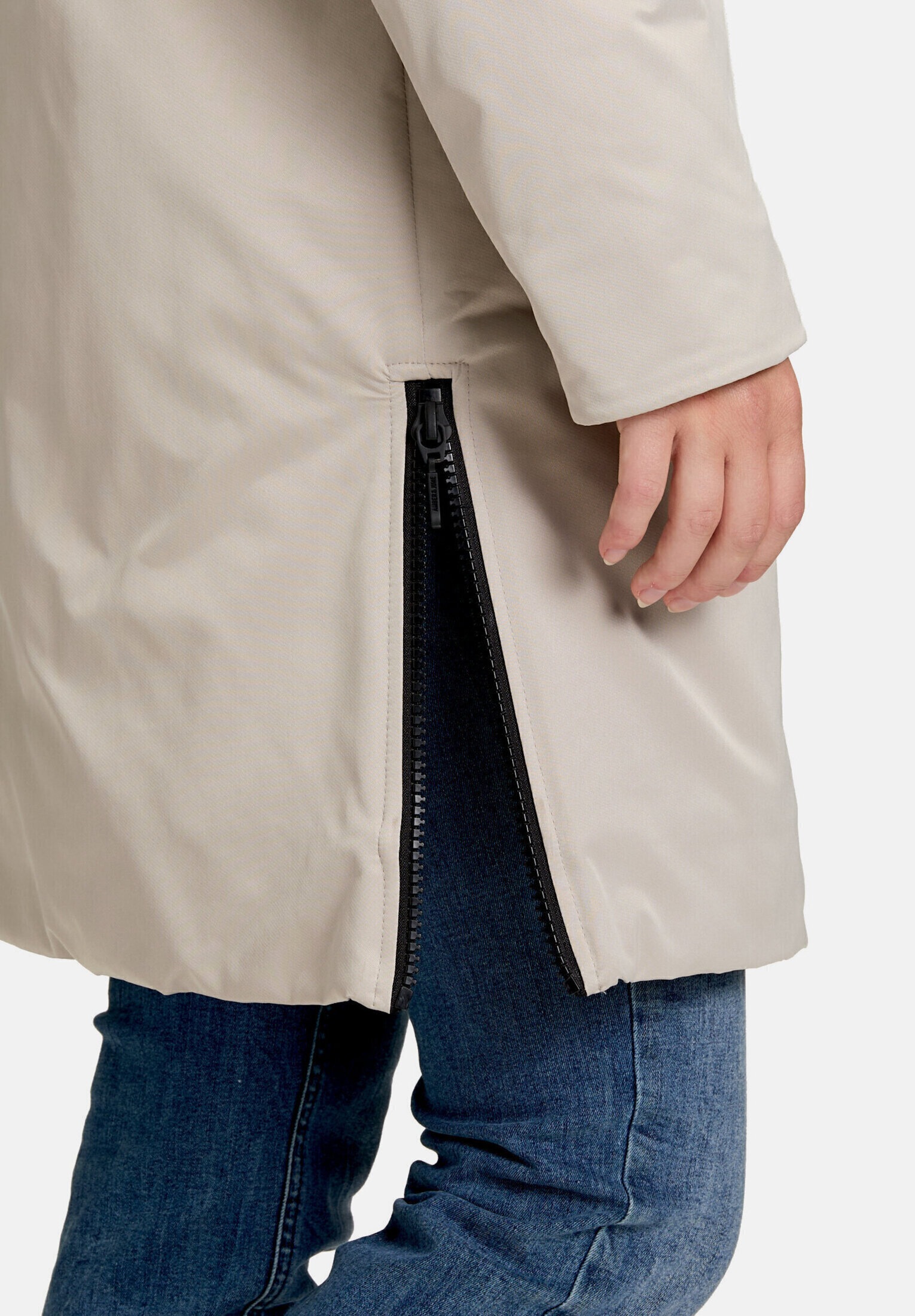 Amber & June Winterjacke »Damen Kunstdaune« mit Kapuze