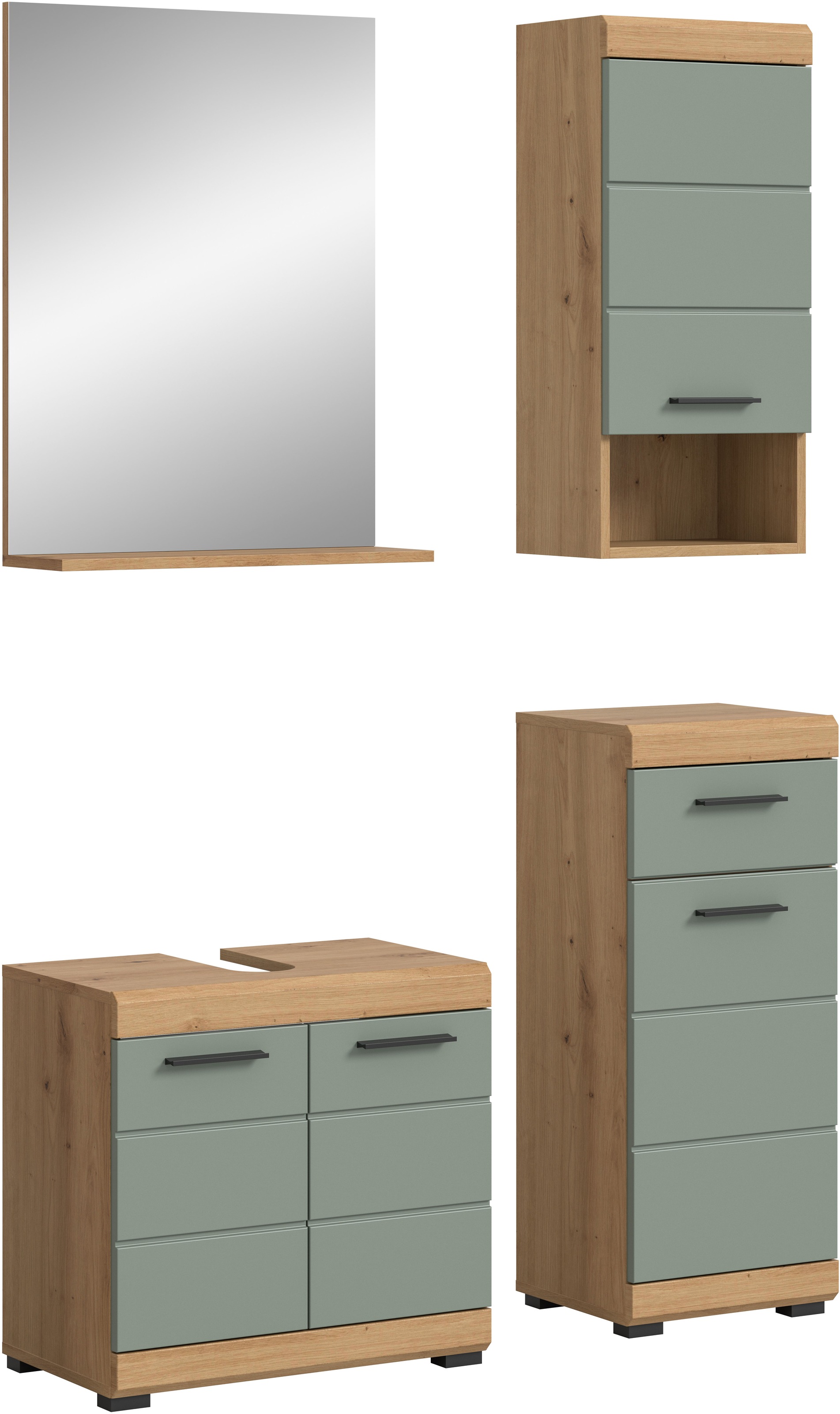 welltime Badmöbel-Set "Siena, 4 teilig, bestehend aus:" Set, TOPSELLER, 4 S günstig online kaufen