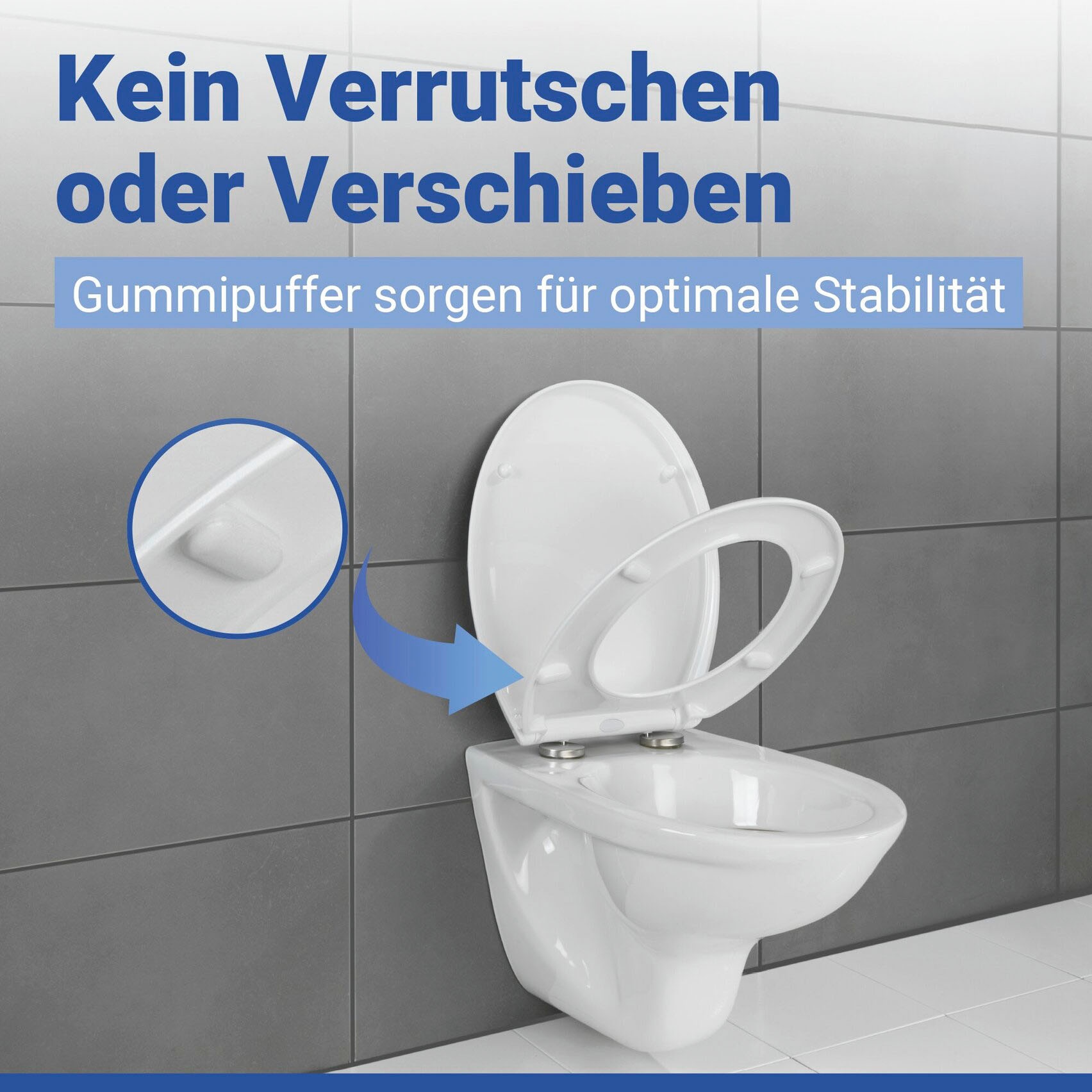 WENKO WC-Sitz »Ios« aus Thermoplast, recyclingfähig, bruchstabil