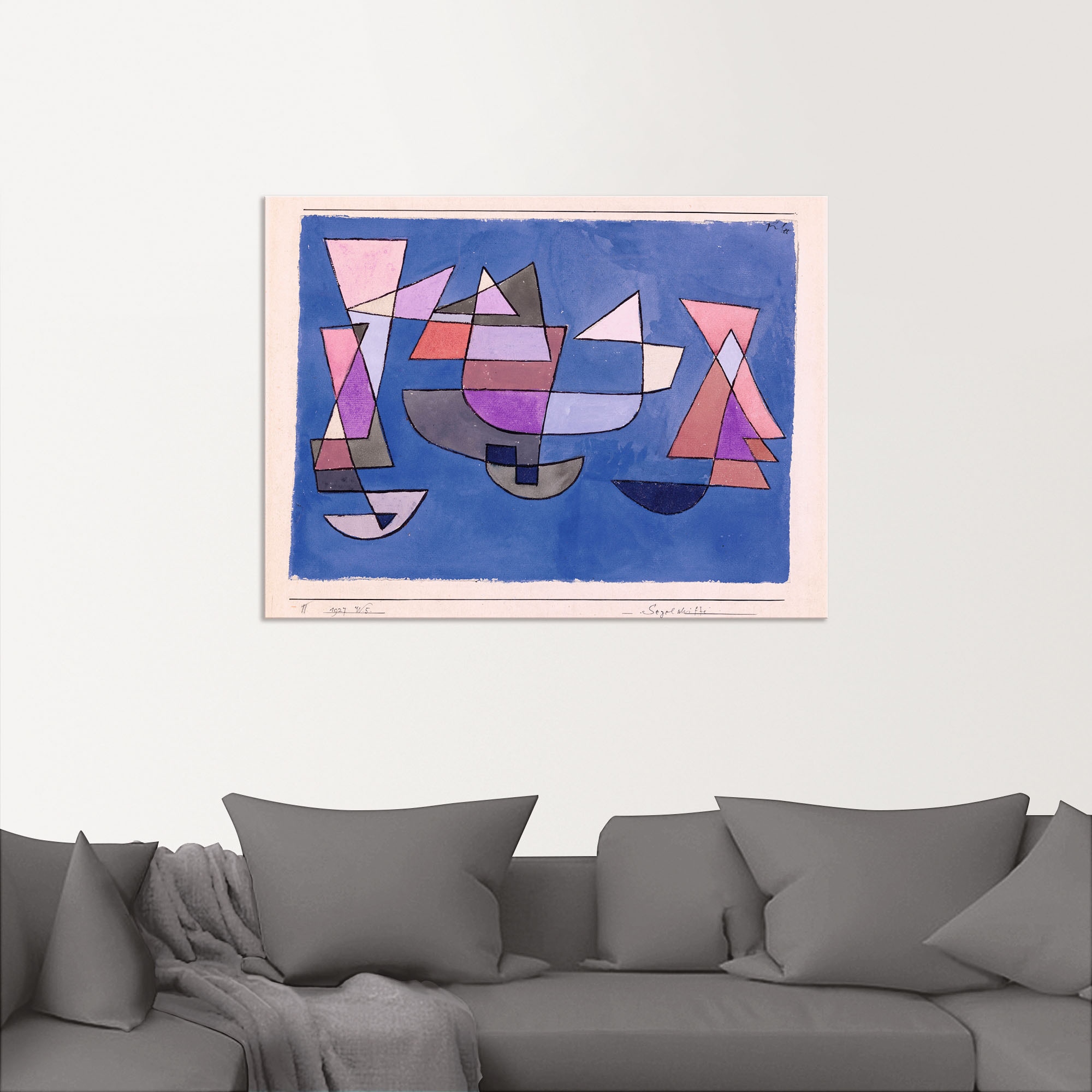Artland Wandbild »Segelschiffe. 1927«, Muster, (1 St.), als Alubild, Leinwandbild, Wandaufkleber oder Poster in versch. Größen