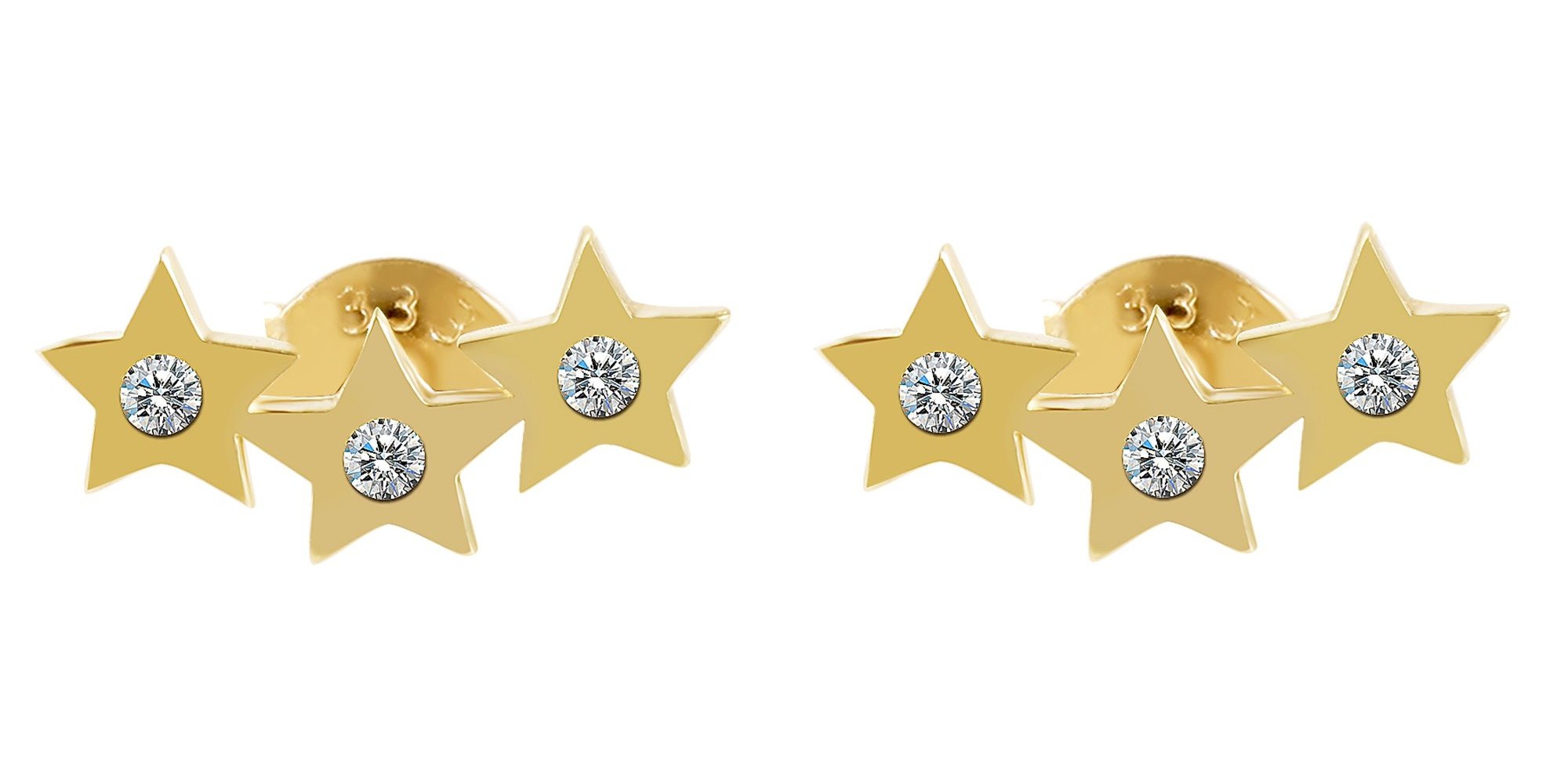 Adelia´s Paar Ohrhänger »Damen Ohrringe – Ohrstecker aus 333 Gold mit Zirkonia« Ein Geschenk, das Freude macht